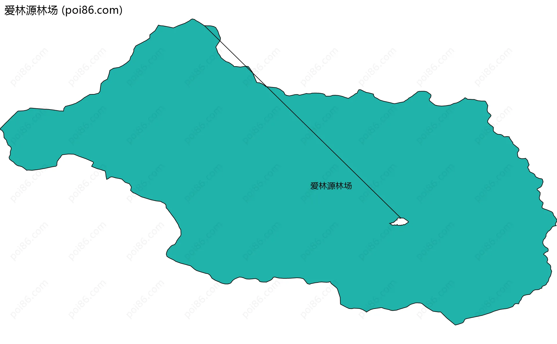 爱林源林场边界地图