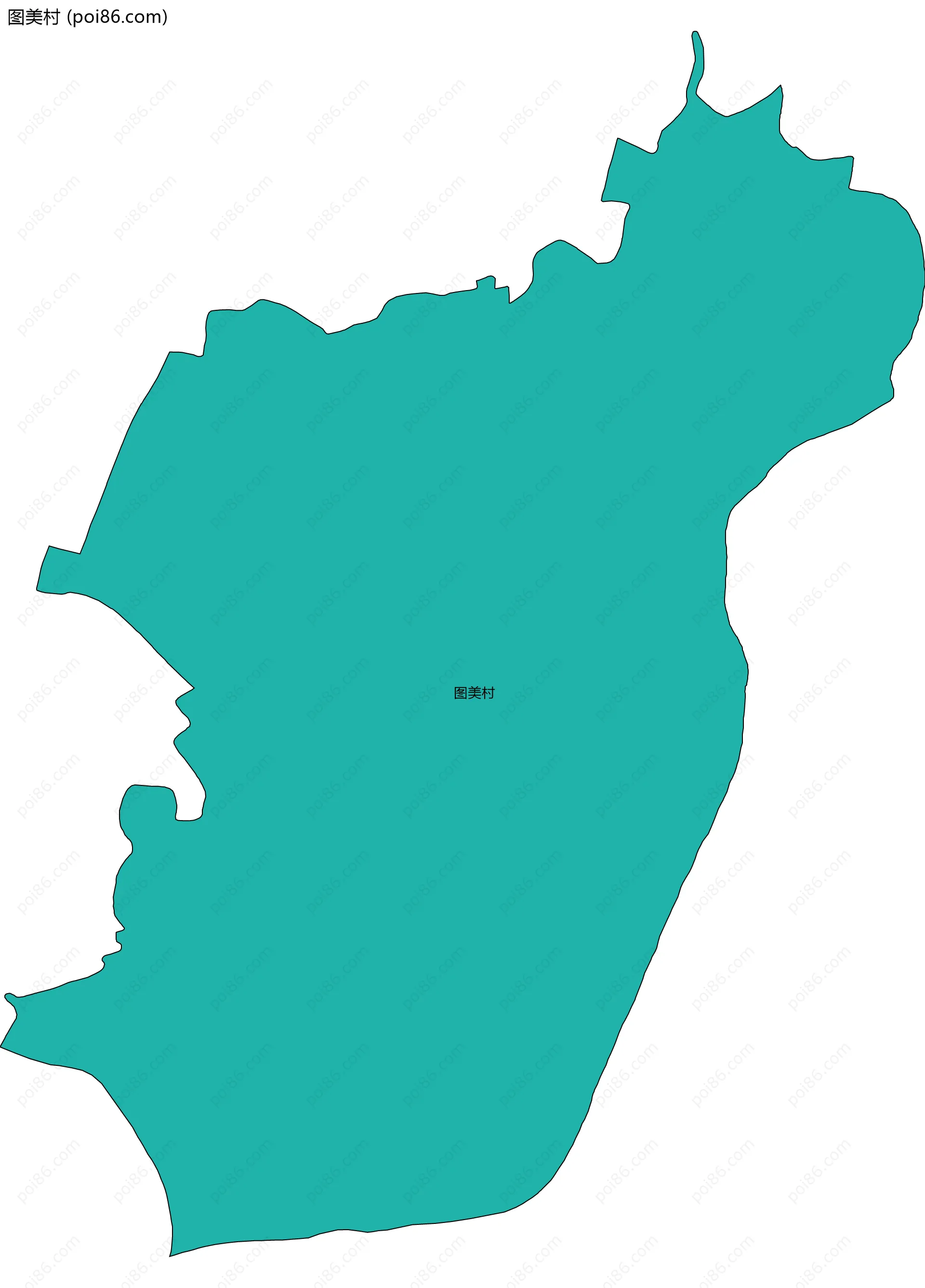 图美村边界地图