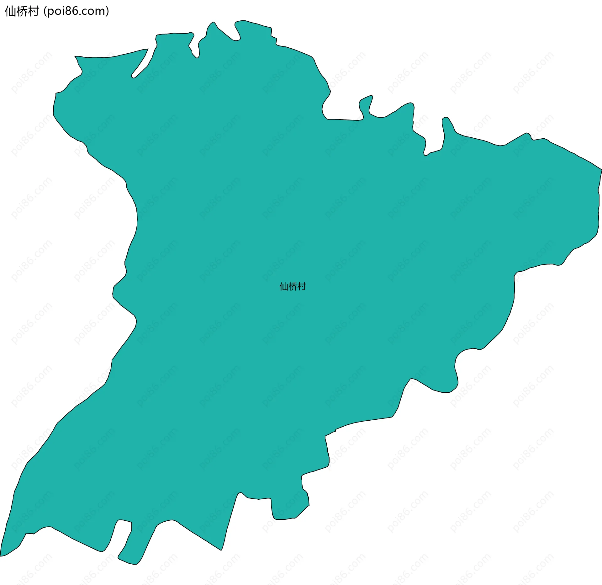 仙桥村边界地图
