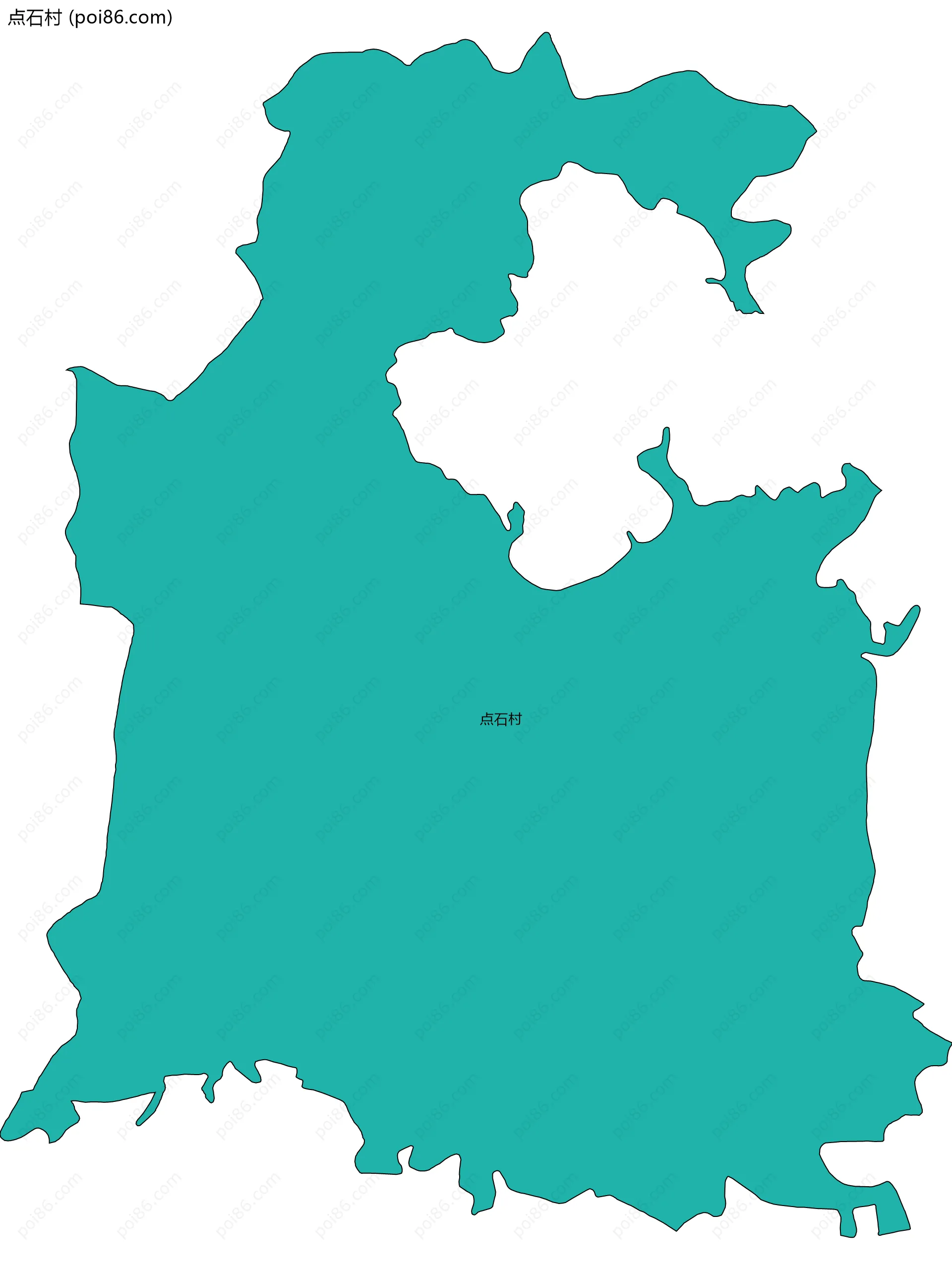 点石村边界地图