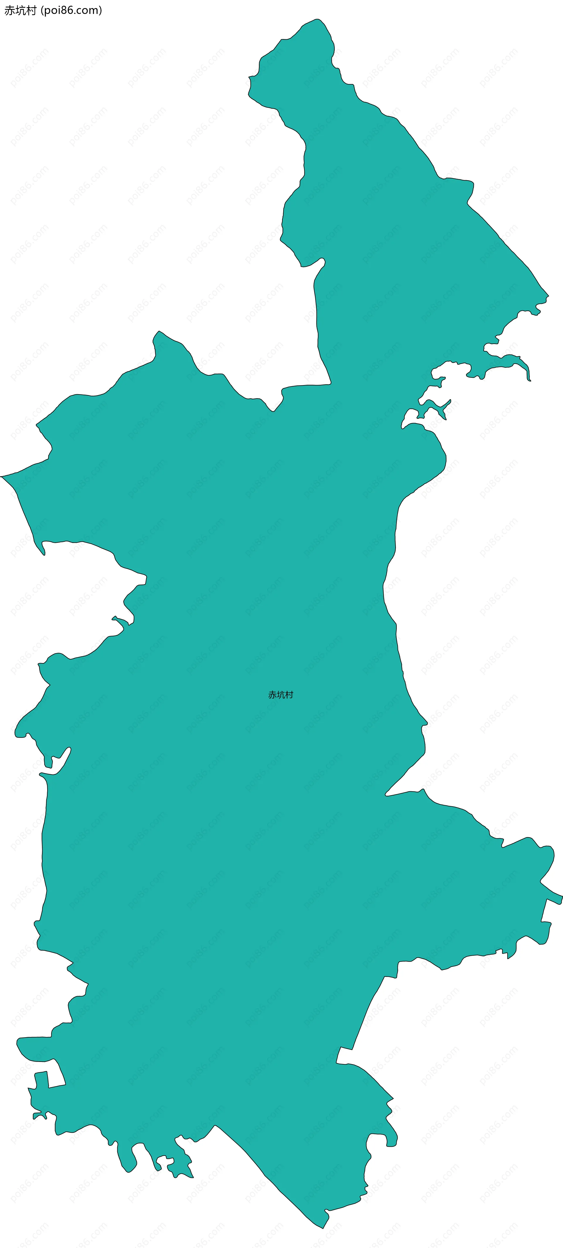 赤坑村边界地图