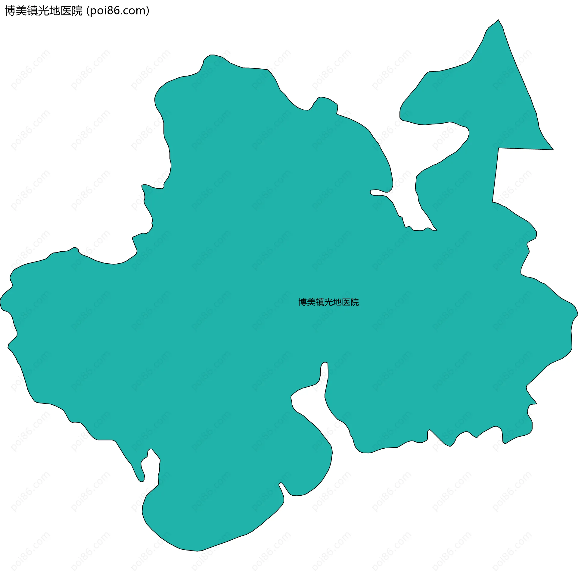 博美镇光地医院边界地图