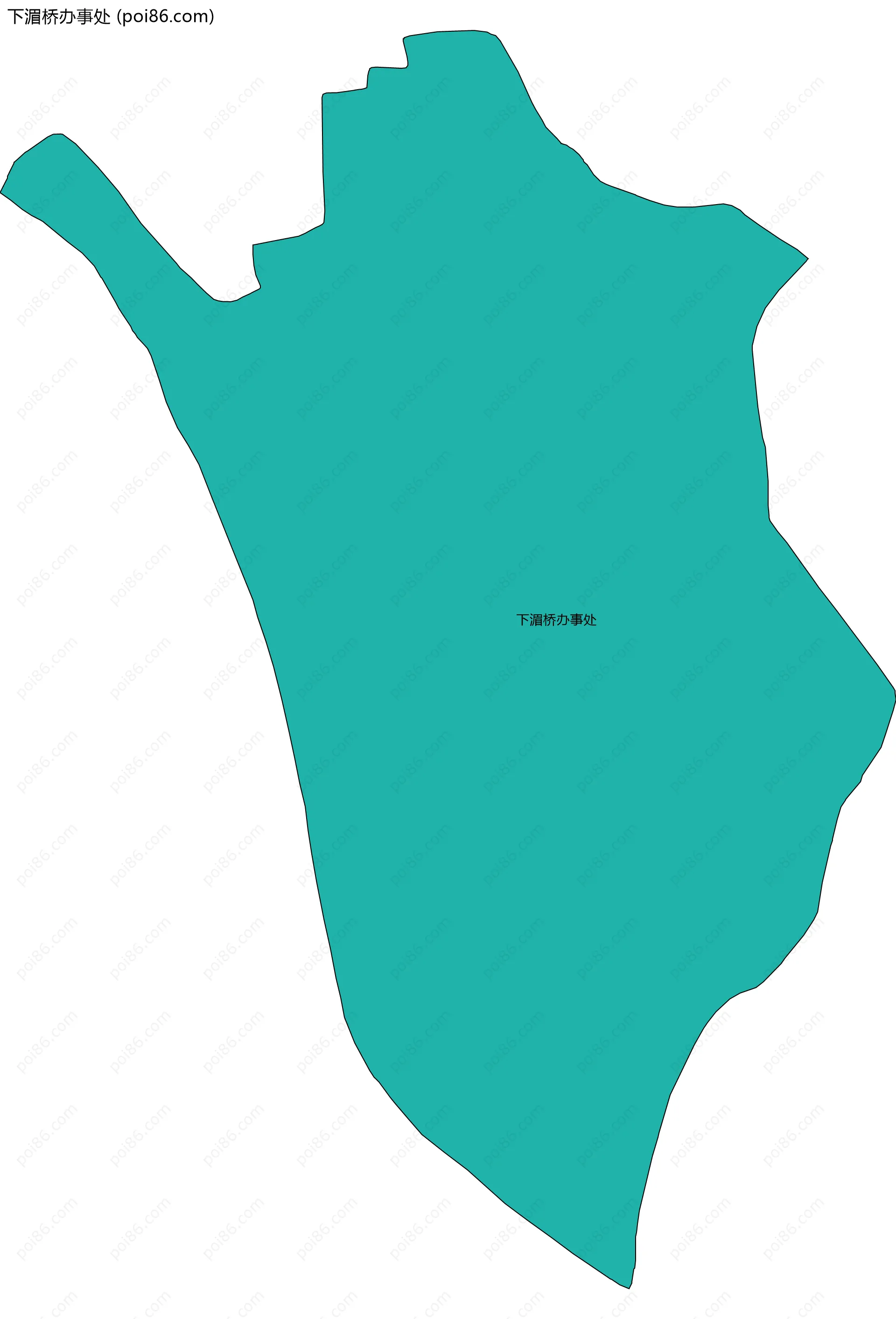 下湄桥办事处边界地图