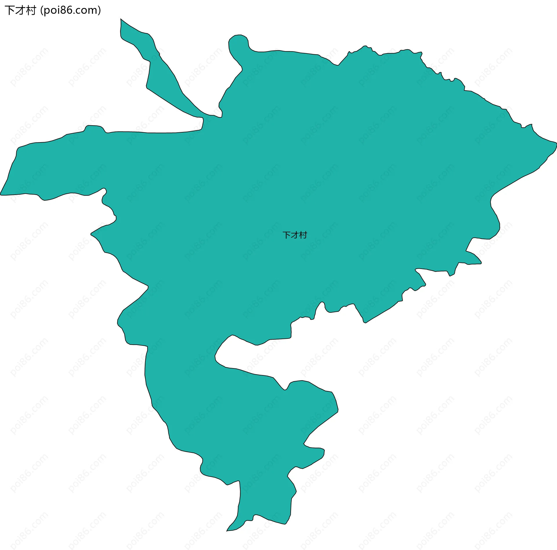 下才村边界地图