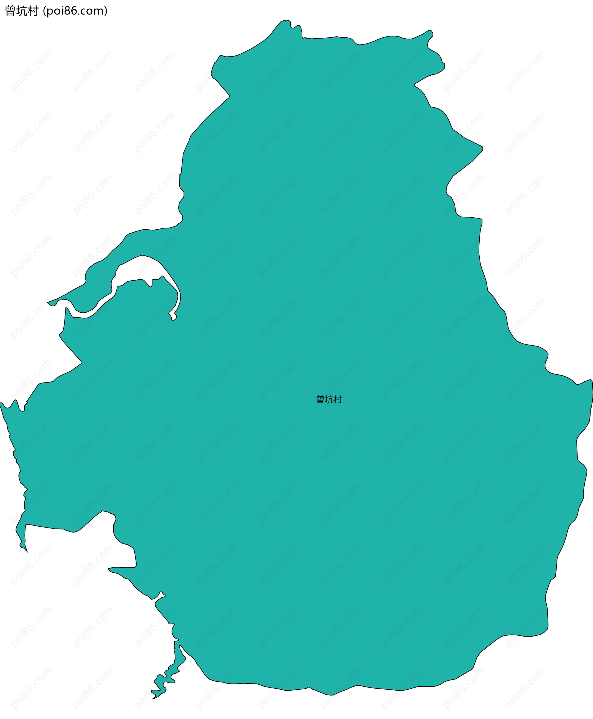 曾坑村边界地图