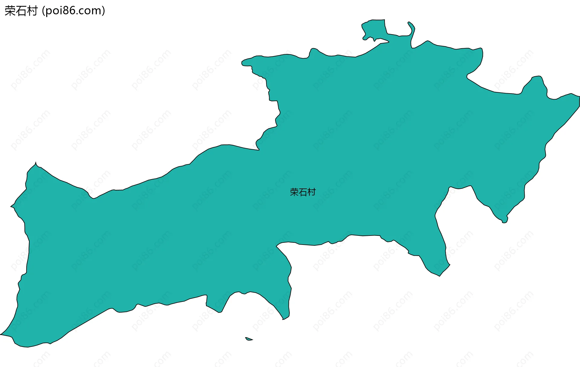 荣石村边界地图