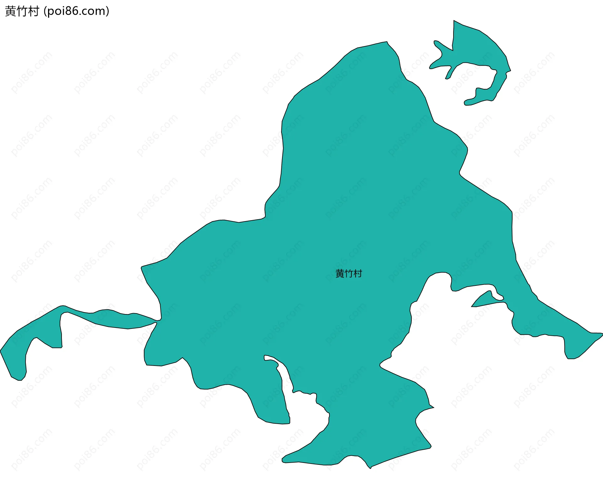 黄竹村边界地图