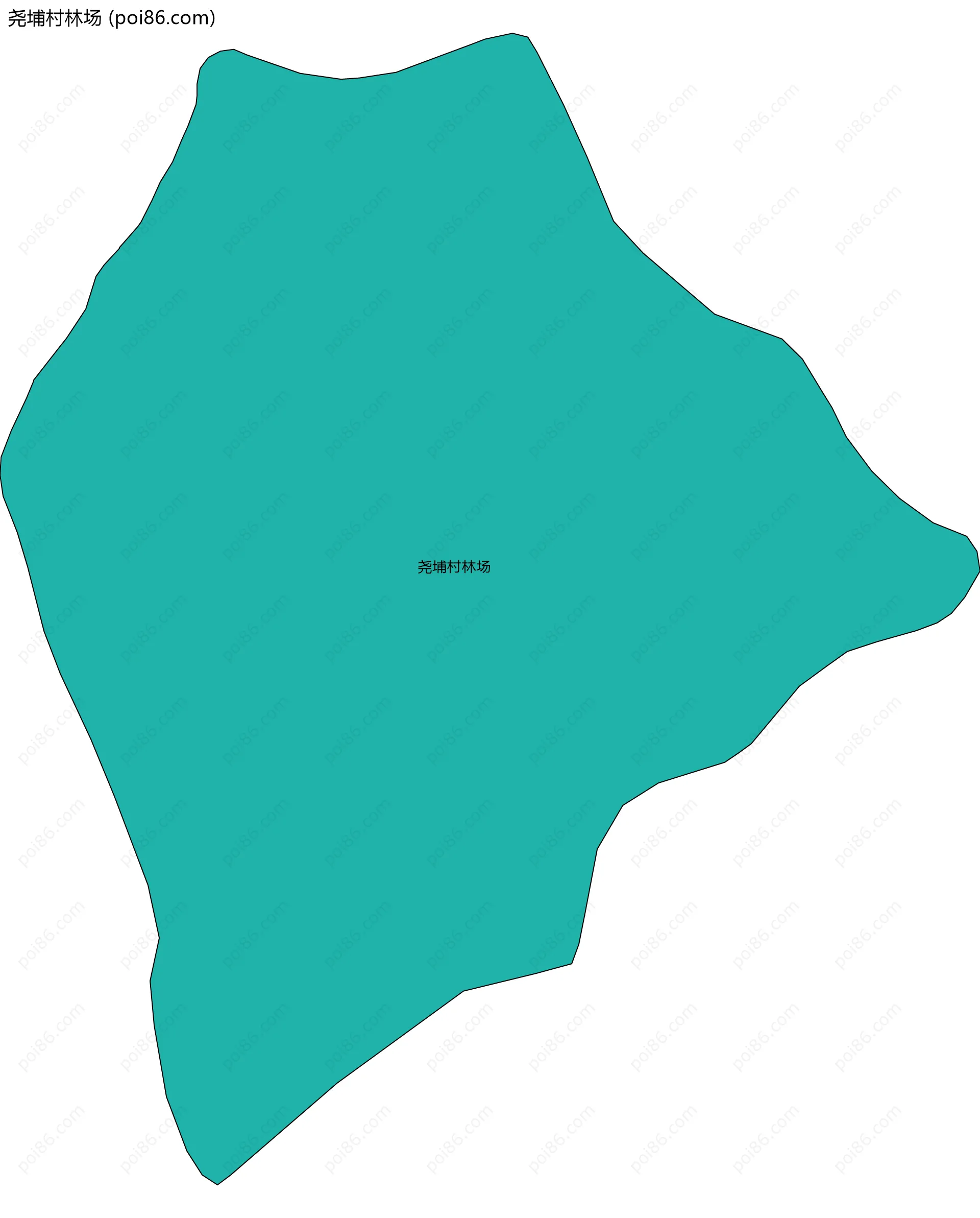 尧埔村林场边界地图