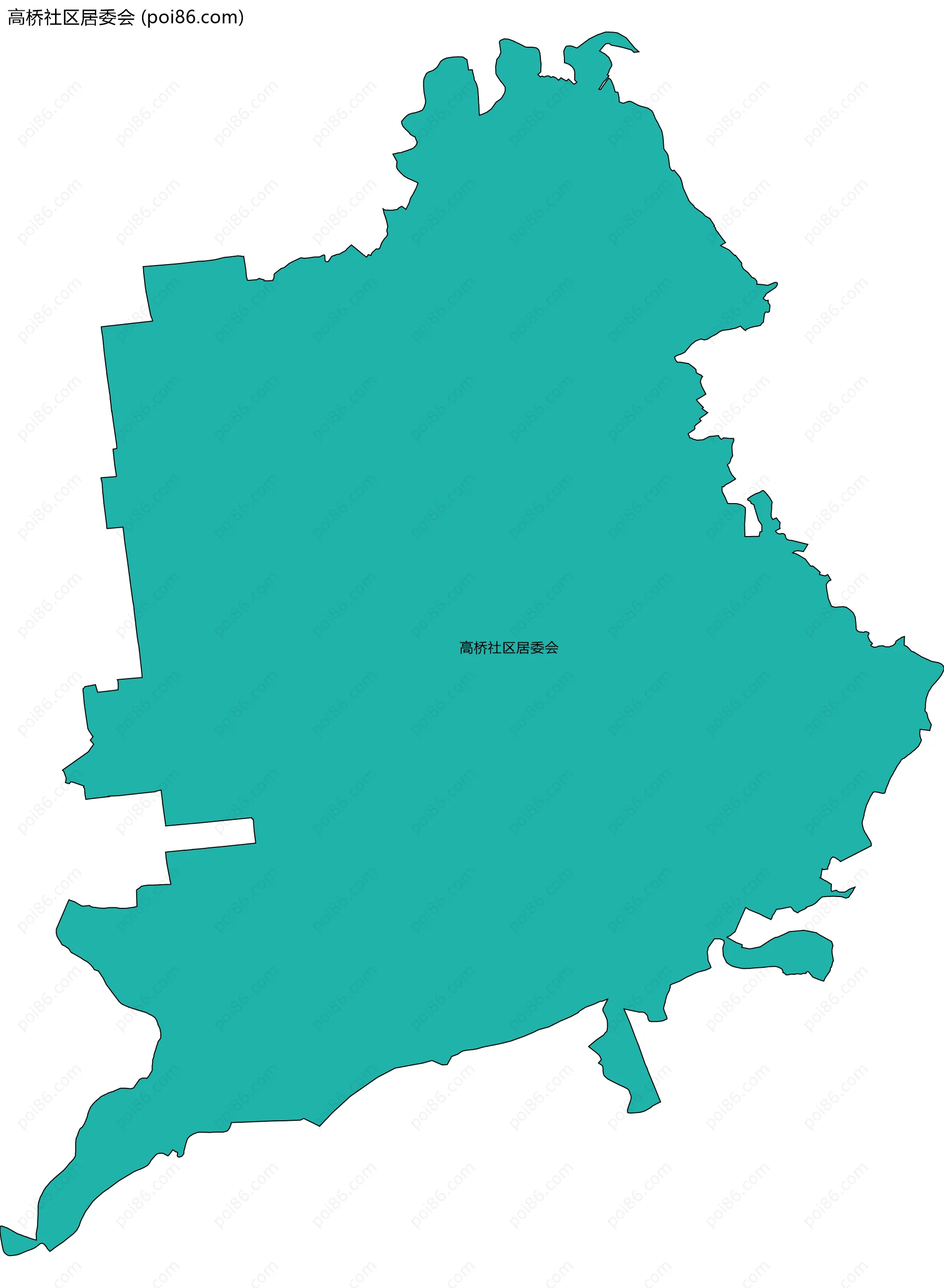 高桥社区居委会边界地图