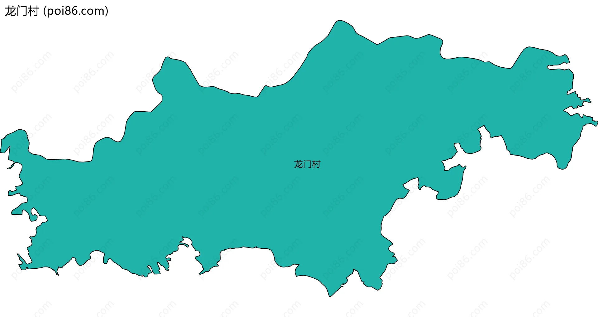 龙门村边界地图