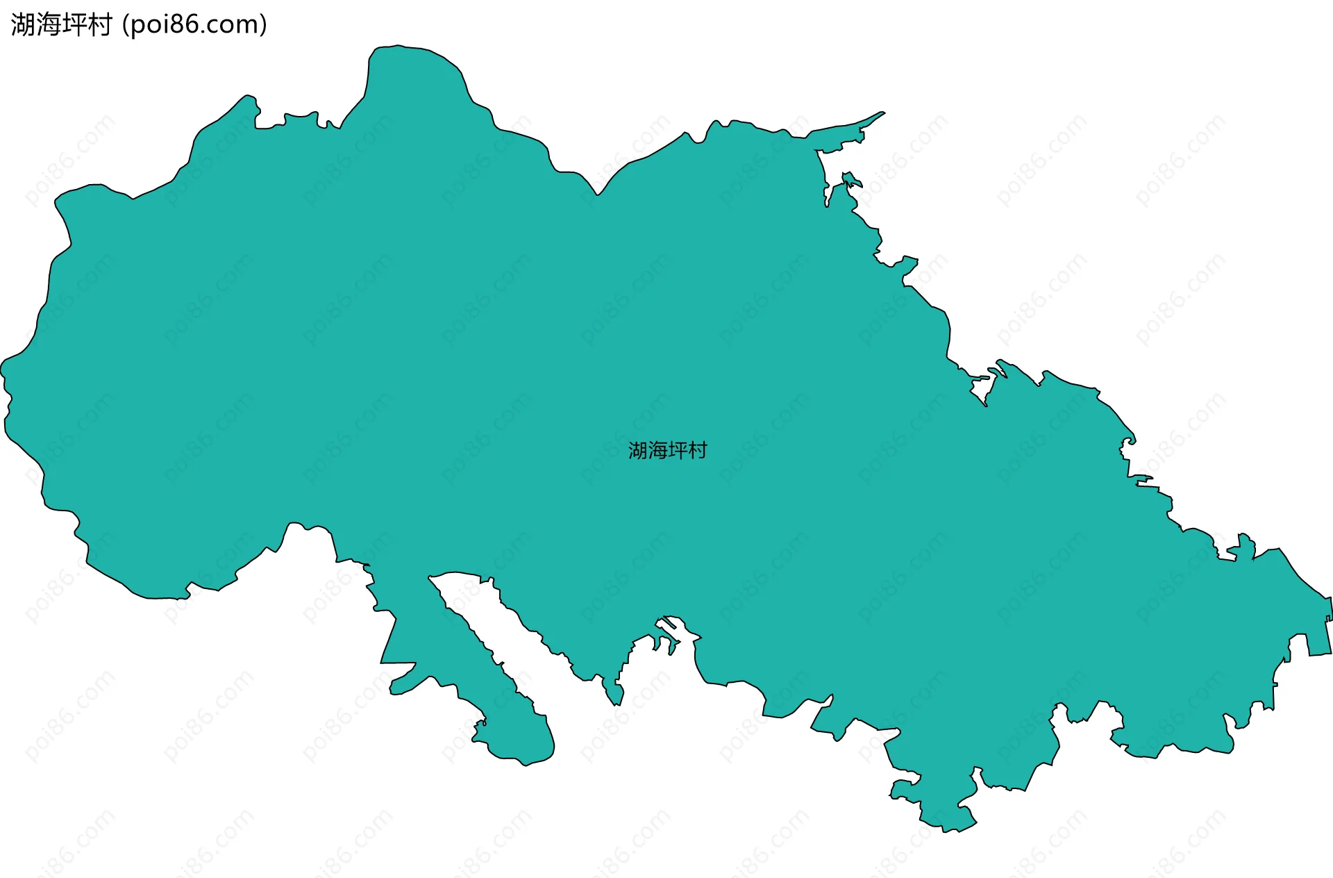 湖海坪村边界地图