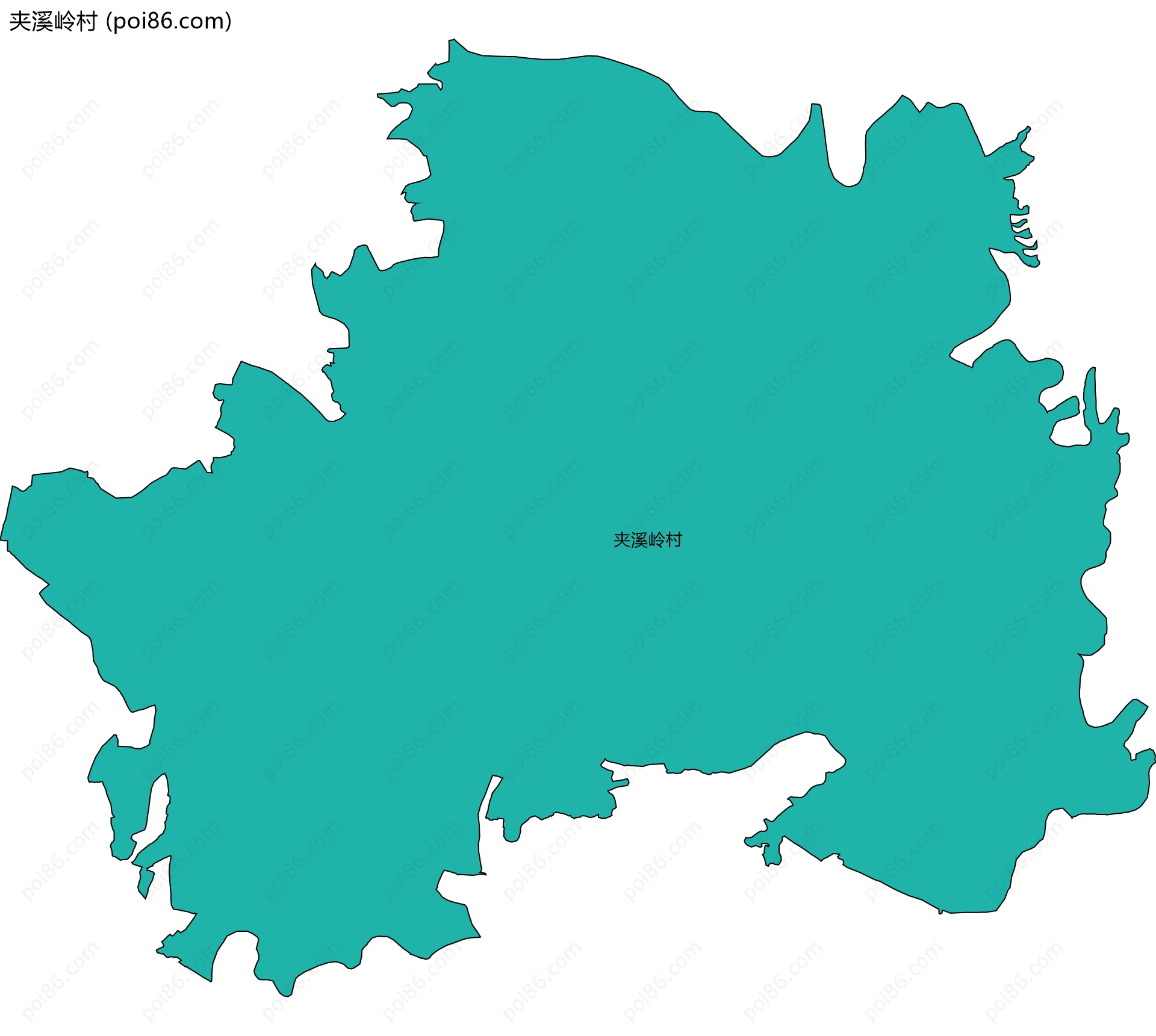 夹溪岭村边界地图