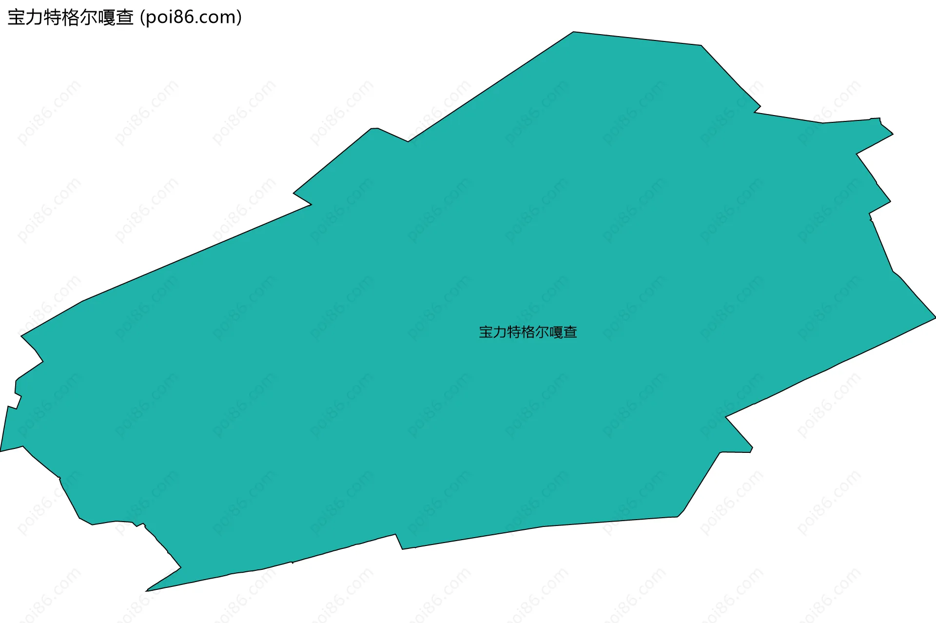 宝力特格尔嘎查边界地图