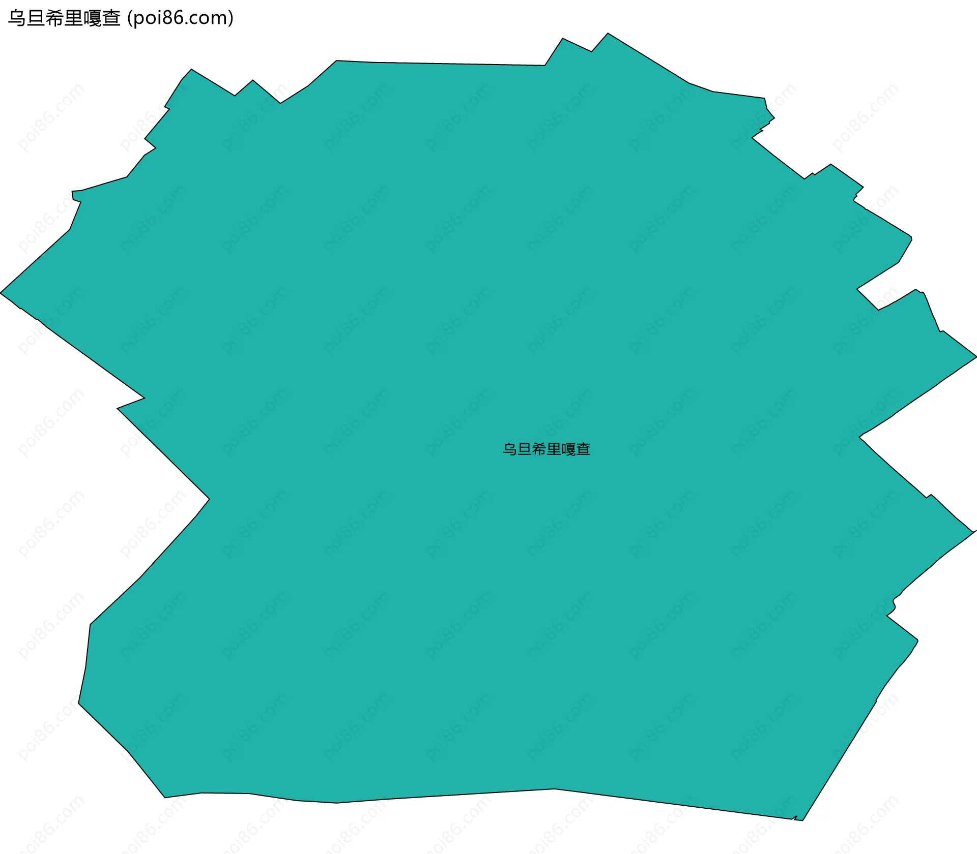 乌旦希里嘎查边界地图