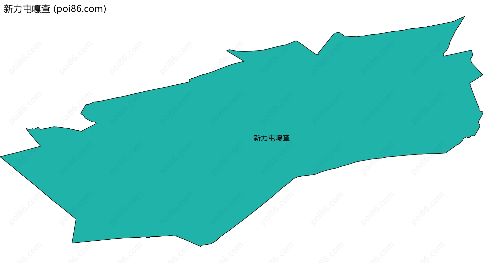 新力屯嘎查边界地图