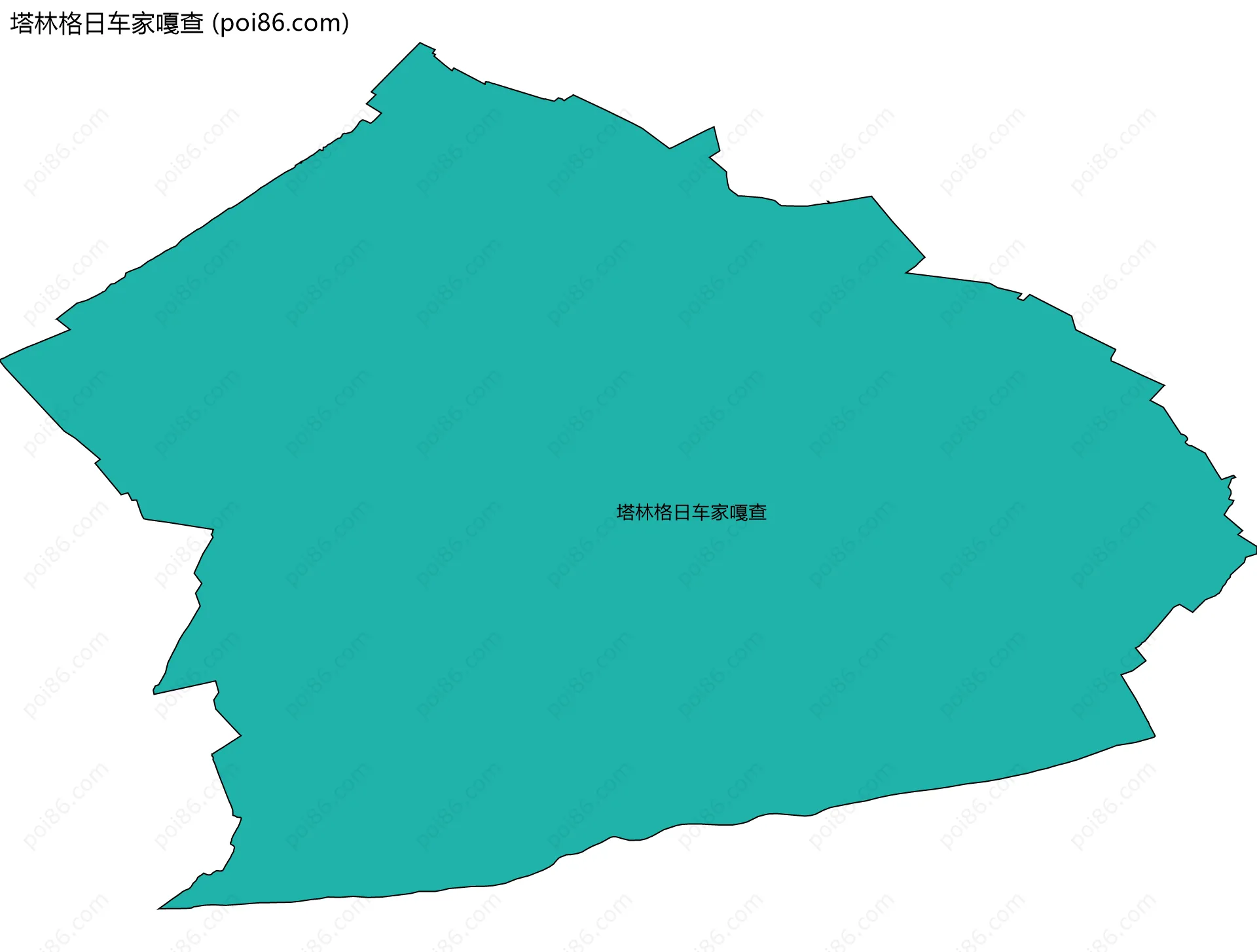 塔林格日车家嘎查边界地图