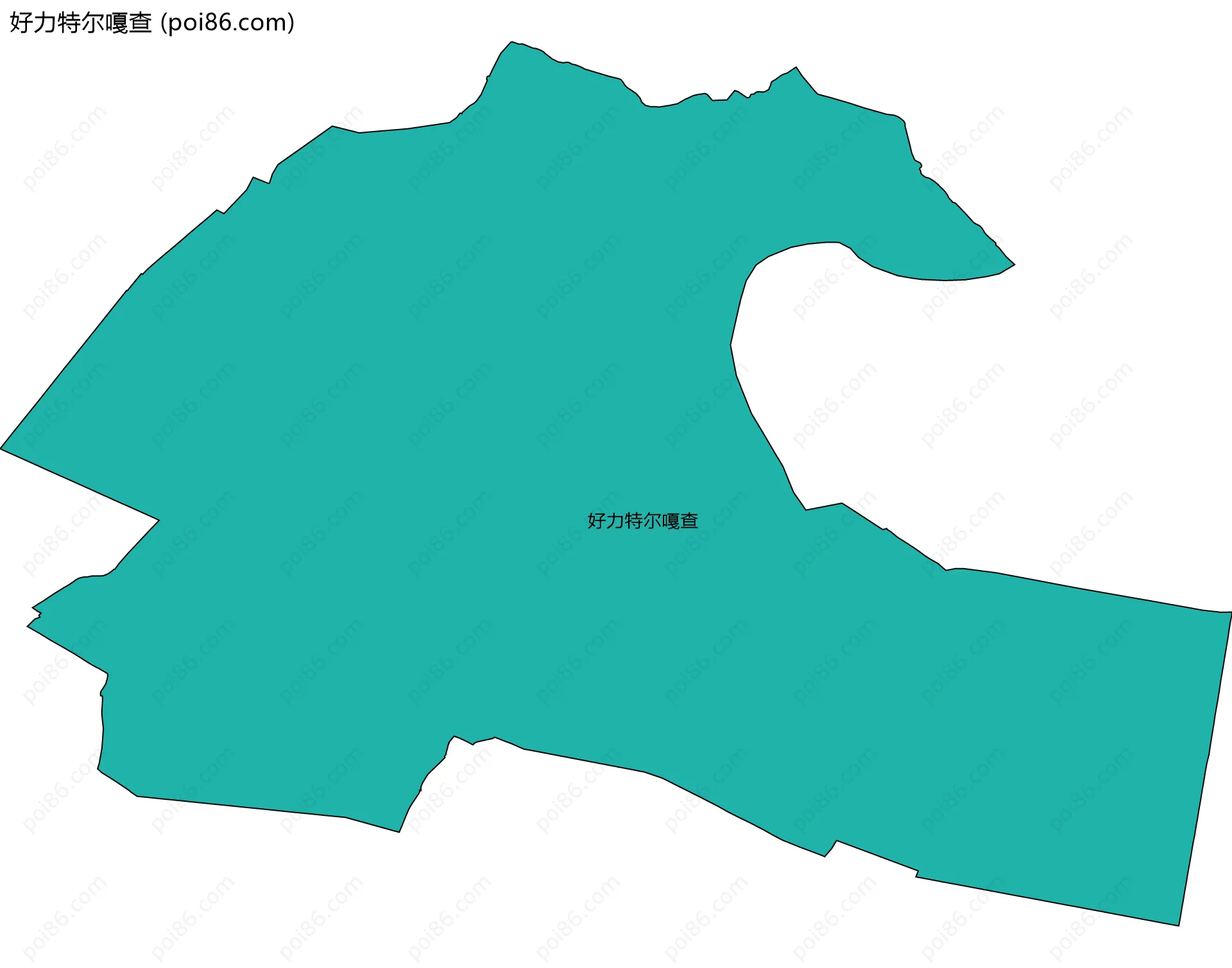 好力特尔嘎查边界地图