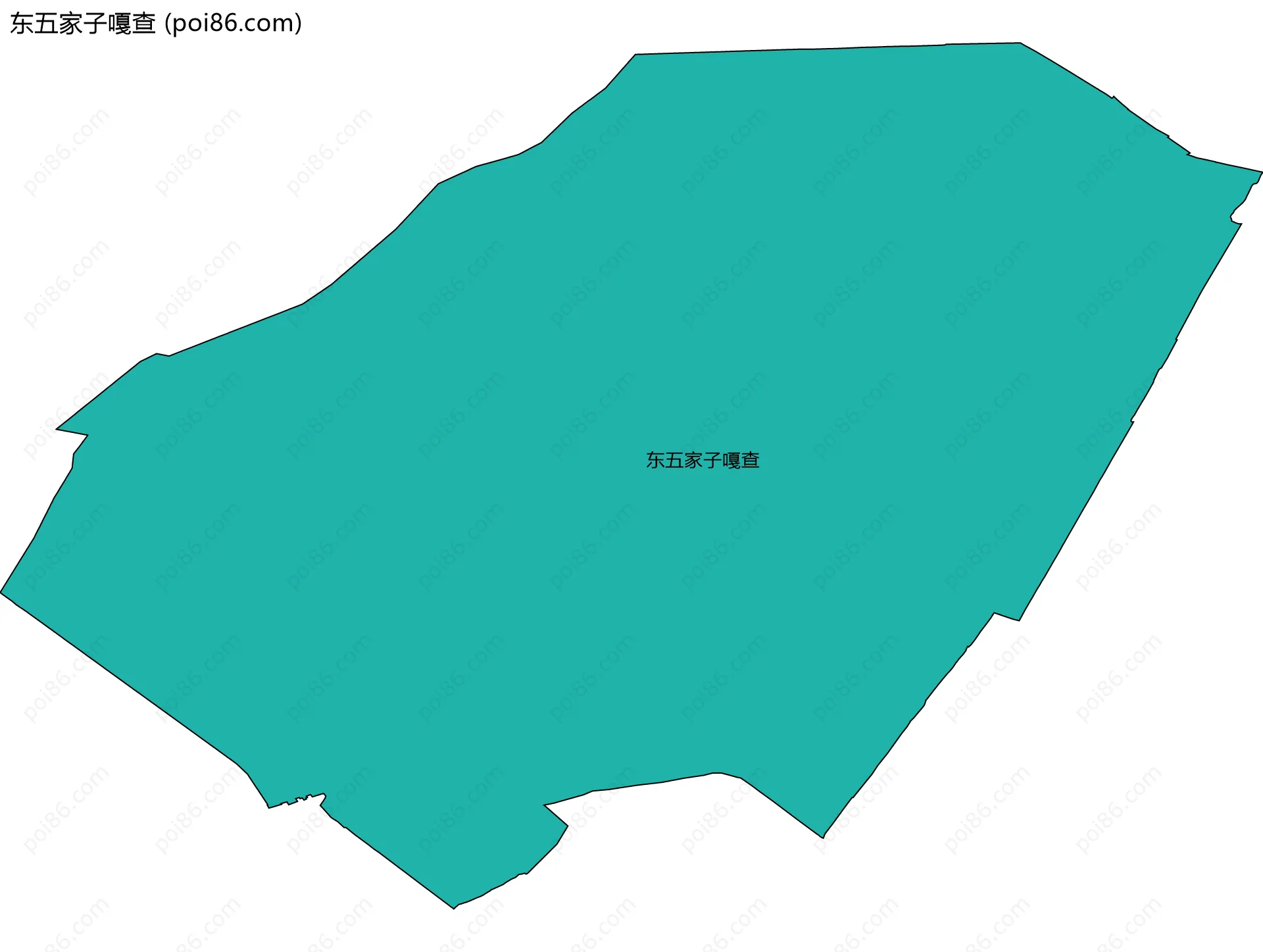 东五家子嘎查边界地图