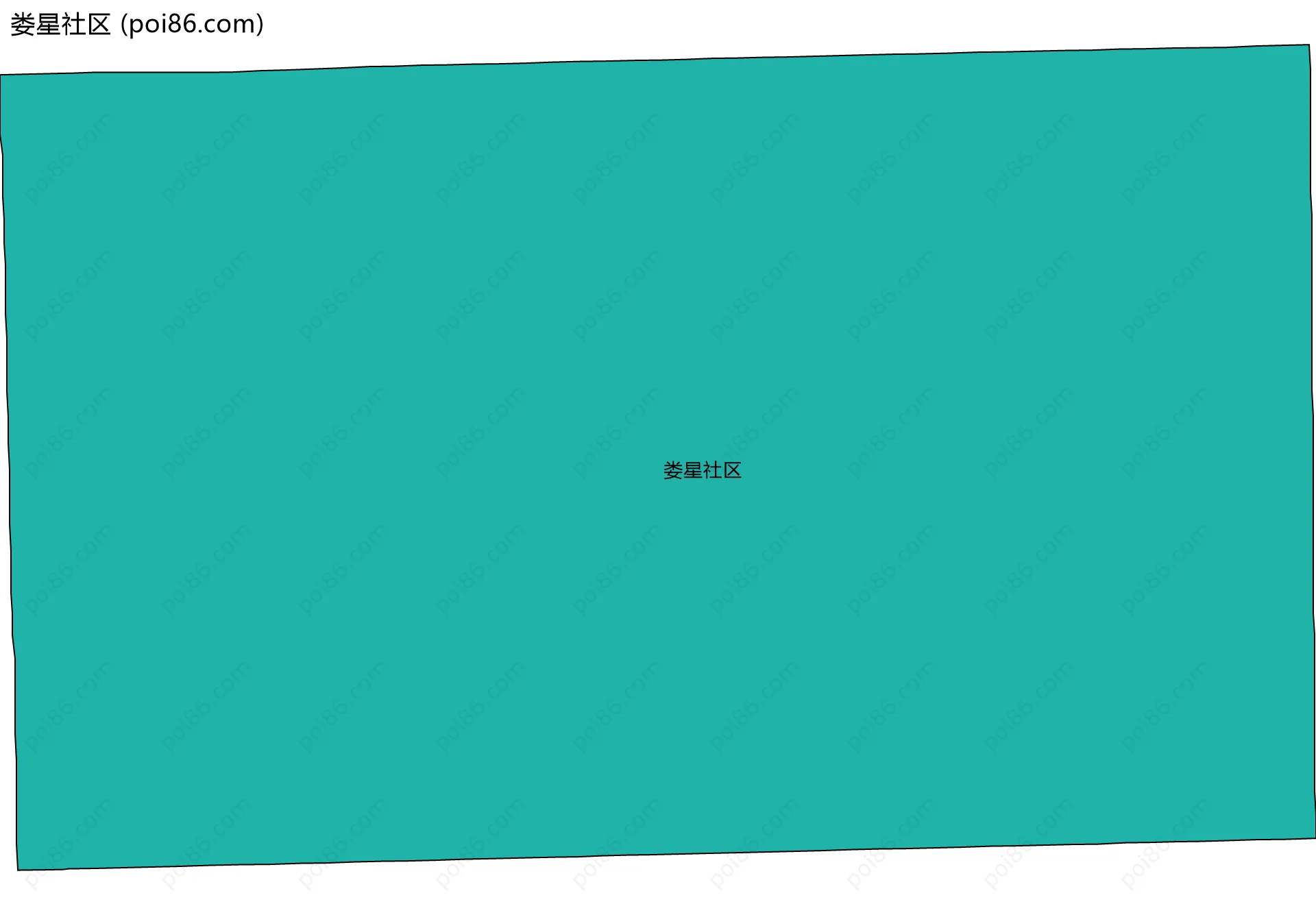 娄星社区边界地图