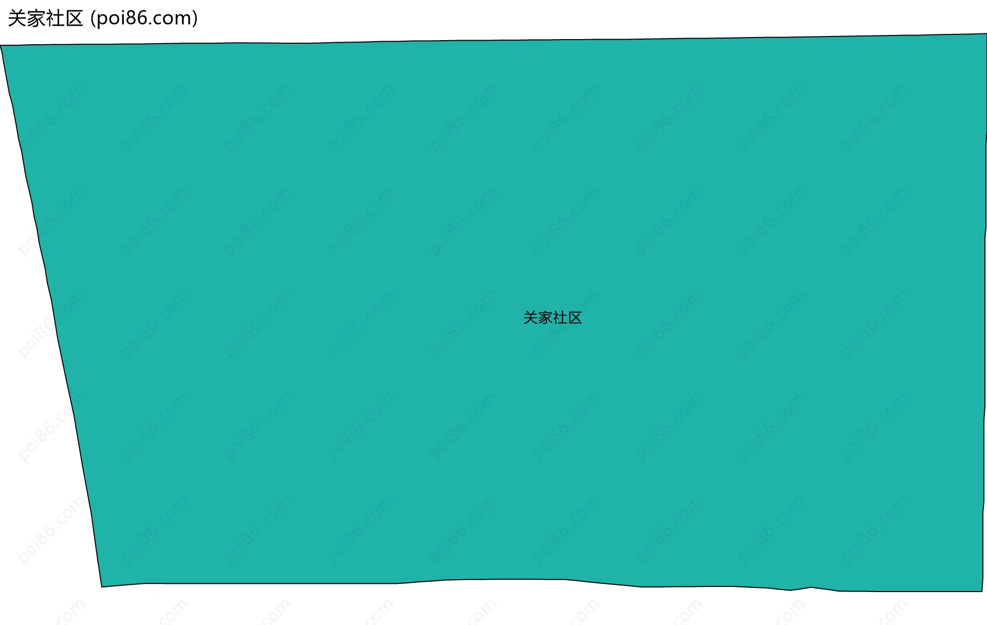 关家社区边界地图