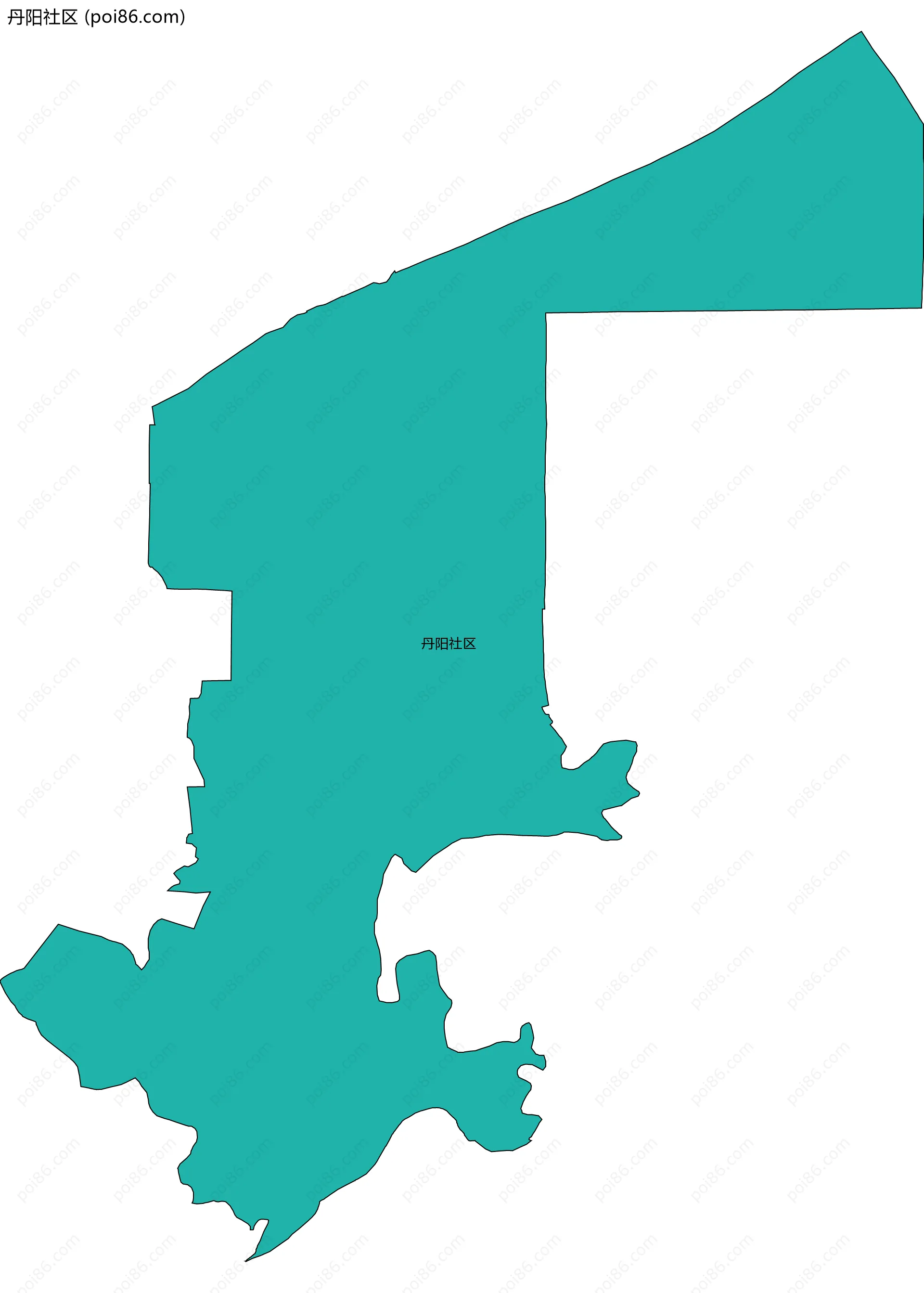 丹阳社区边界地图