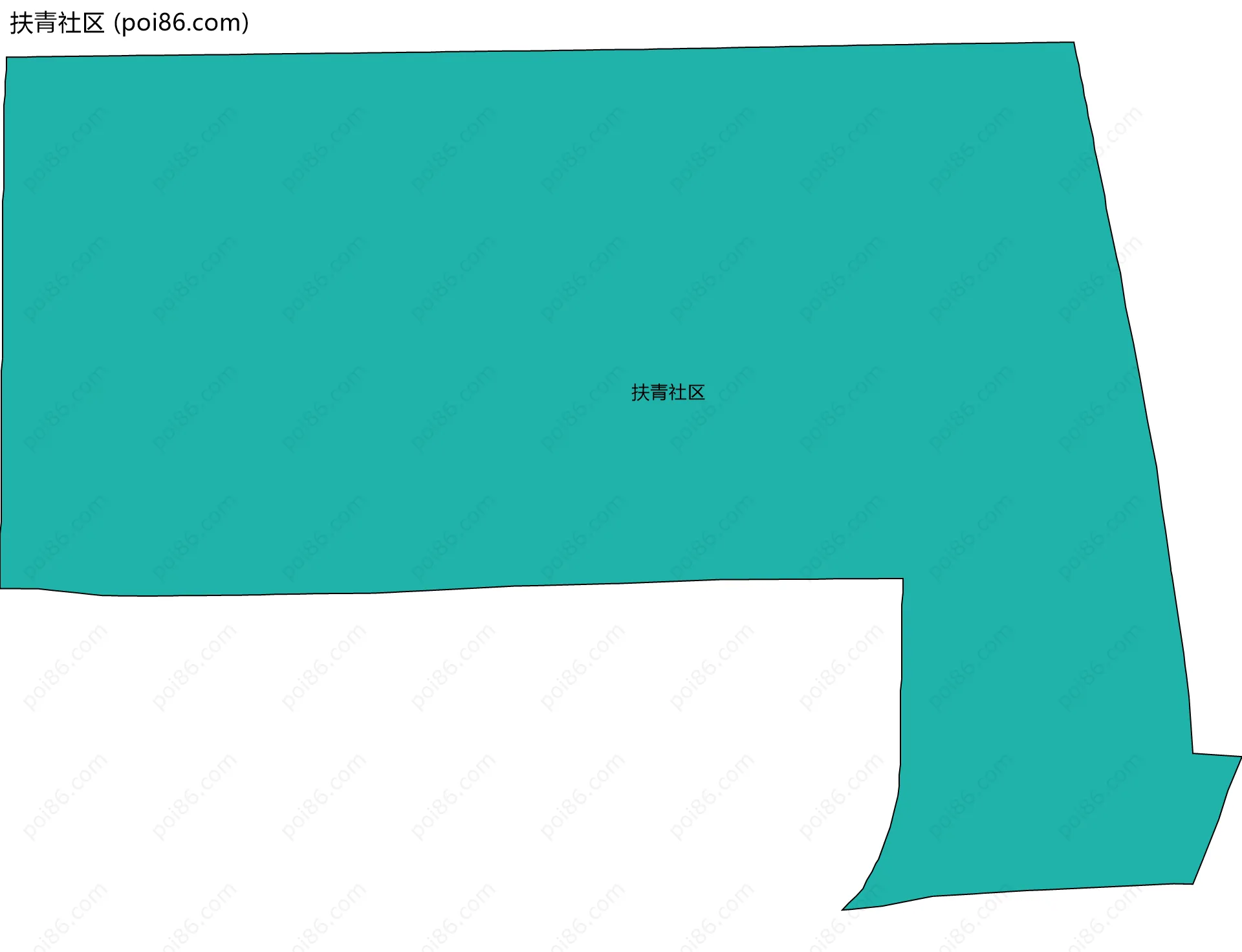 扶青社区边界地图
