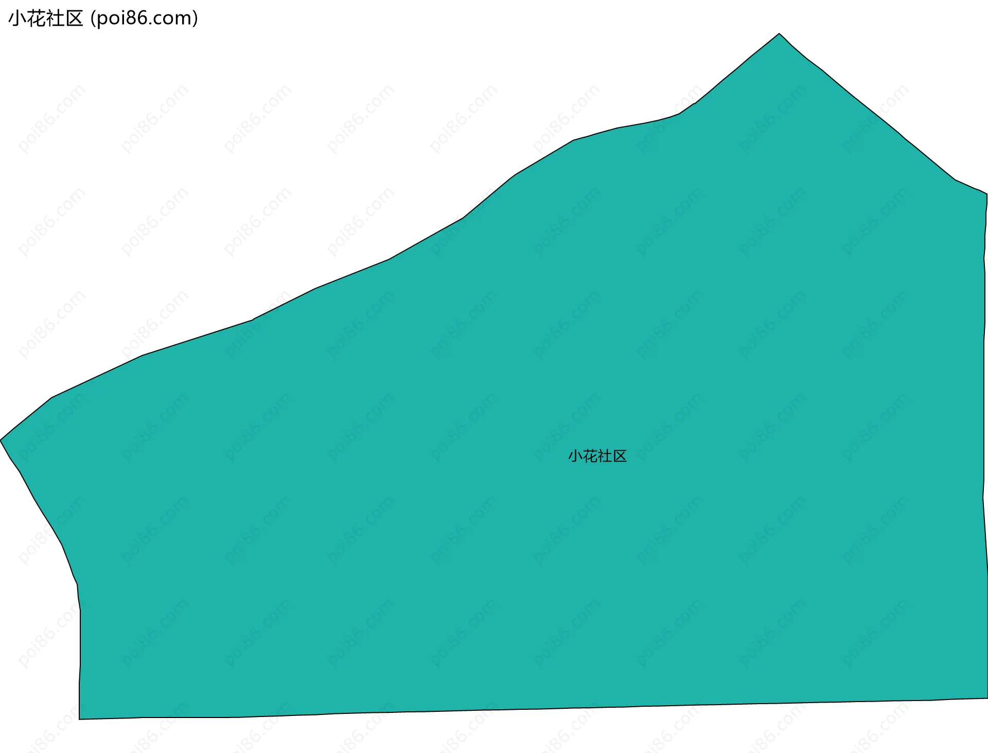 小花社区边界地图