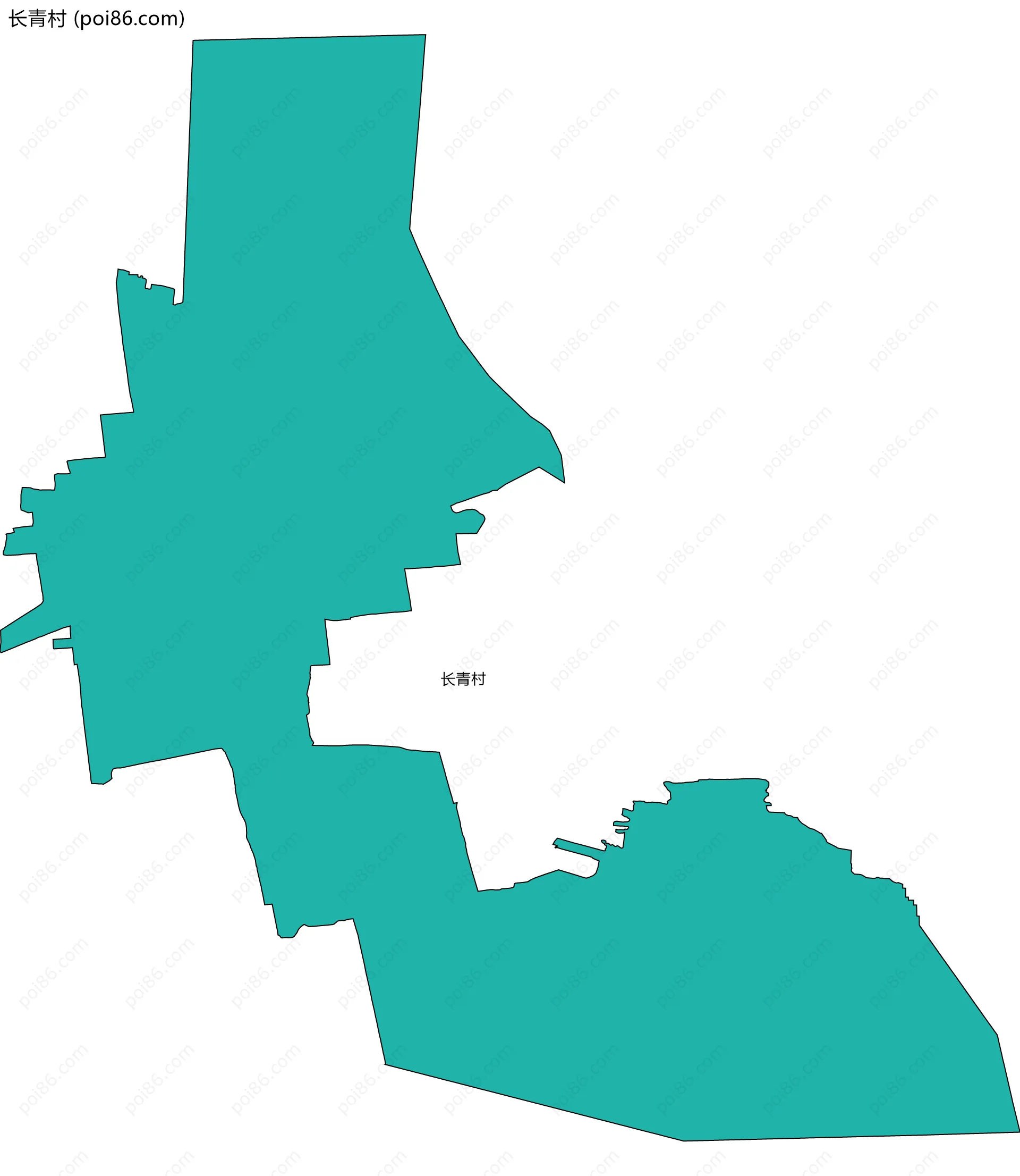长青村边界地图