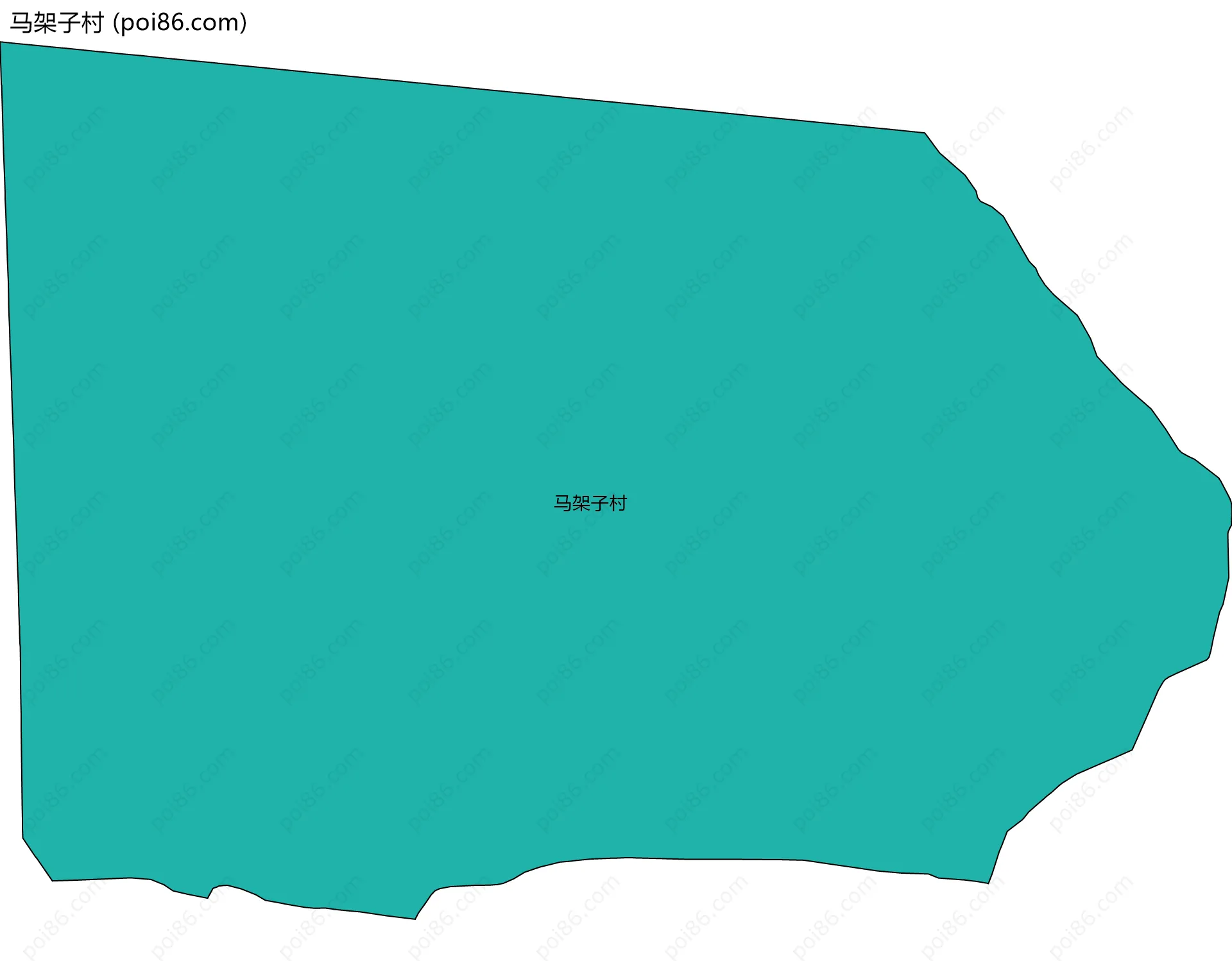 马架子村边界地图
