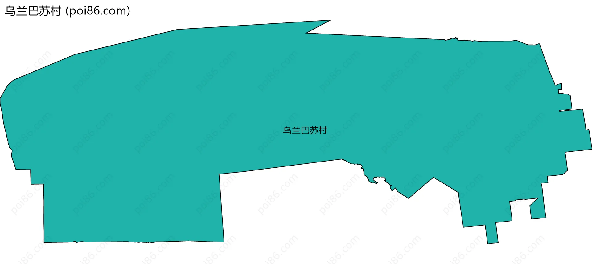 乌兰巴苏村边界地图