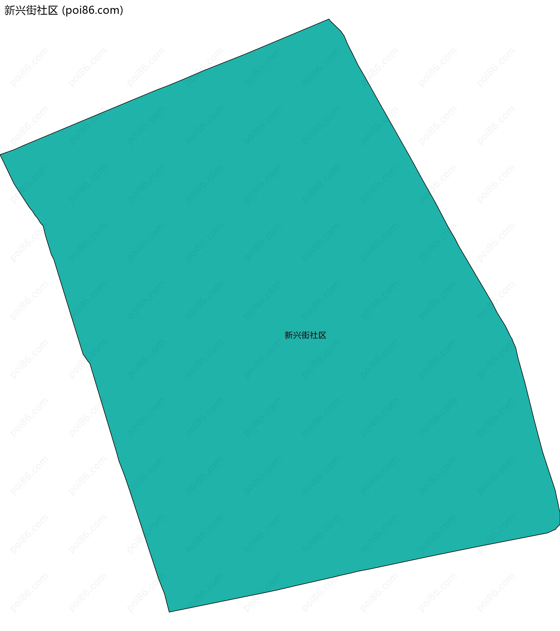 新兴街社区边界地图