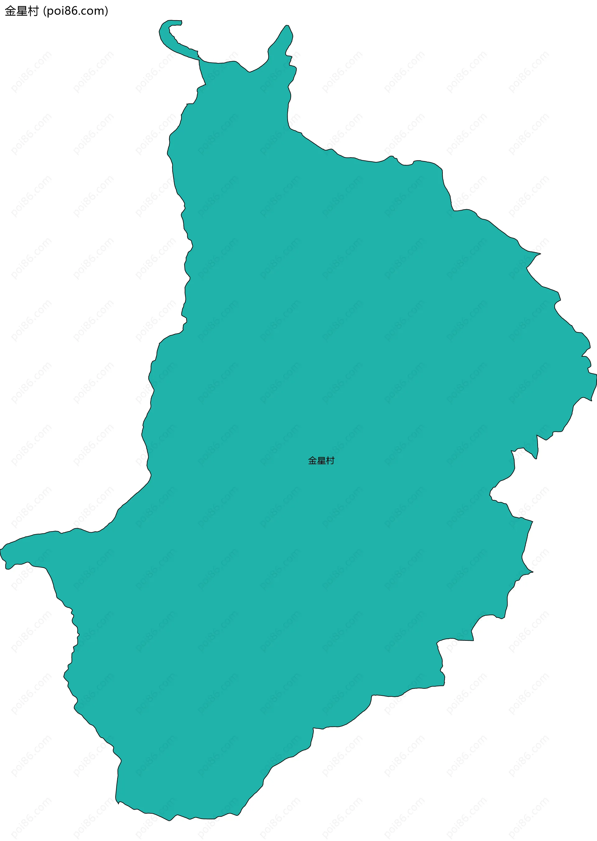 金星村边界地图