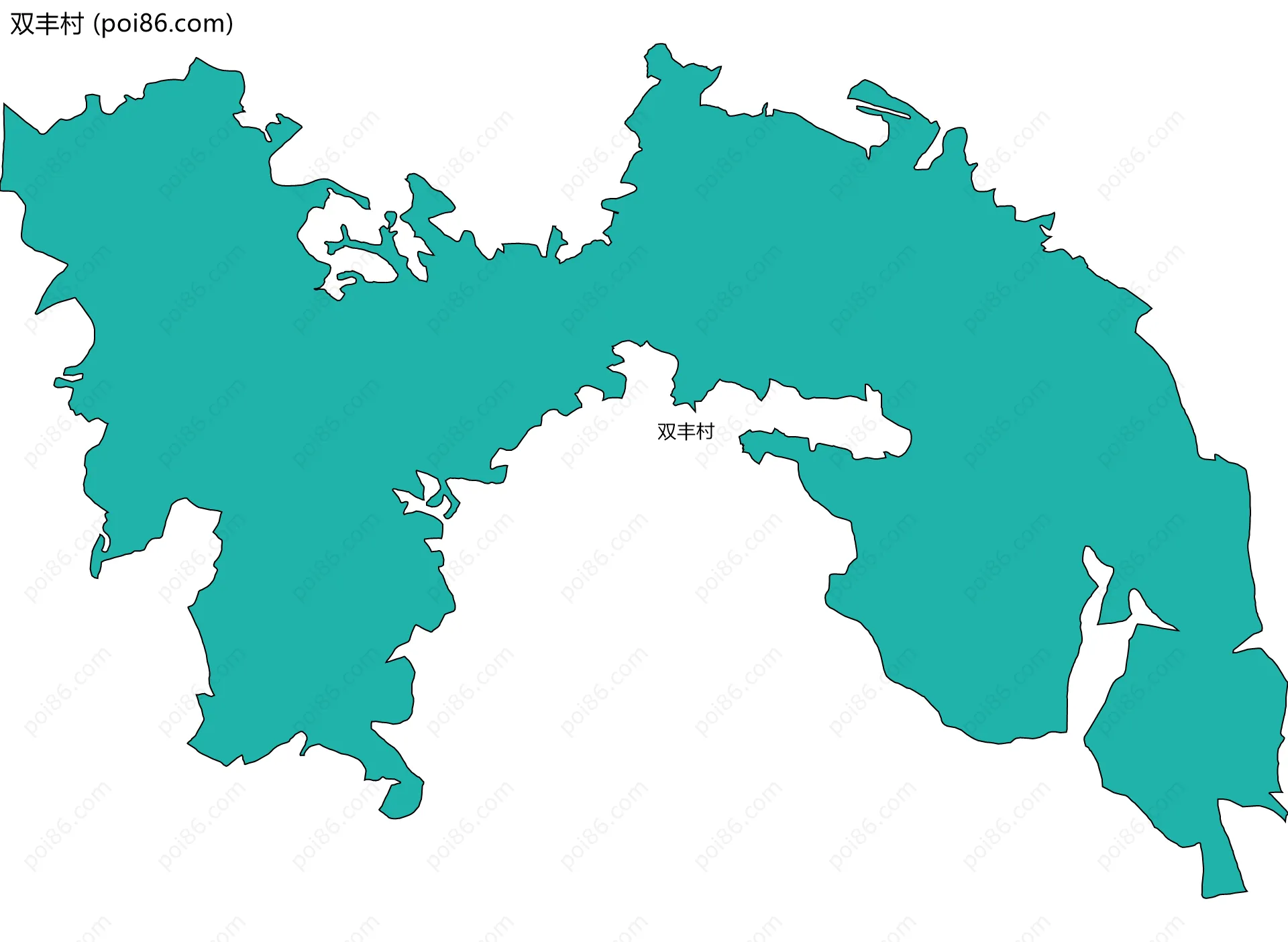 双丰村边界地图