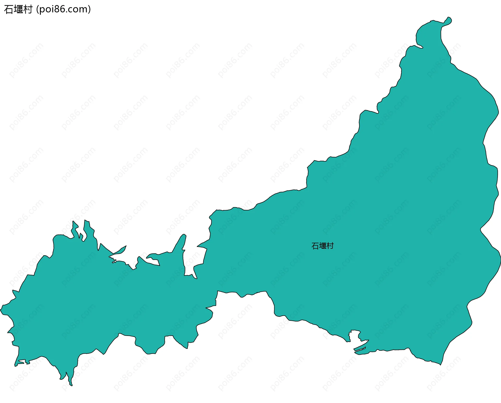 石堰村边界地图