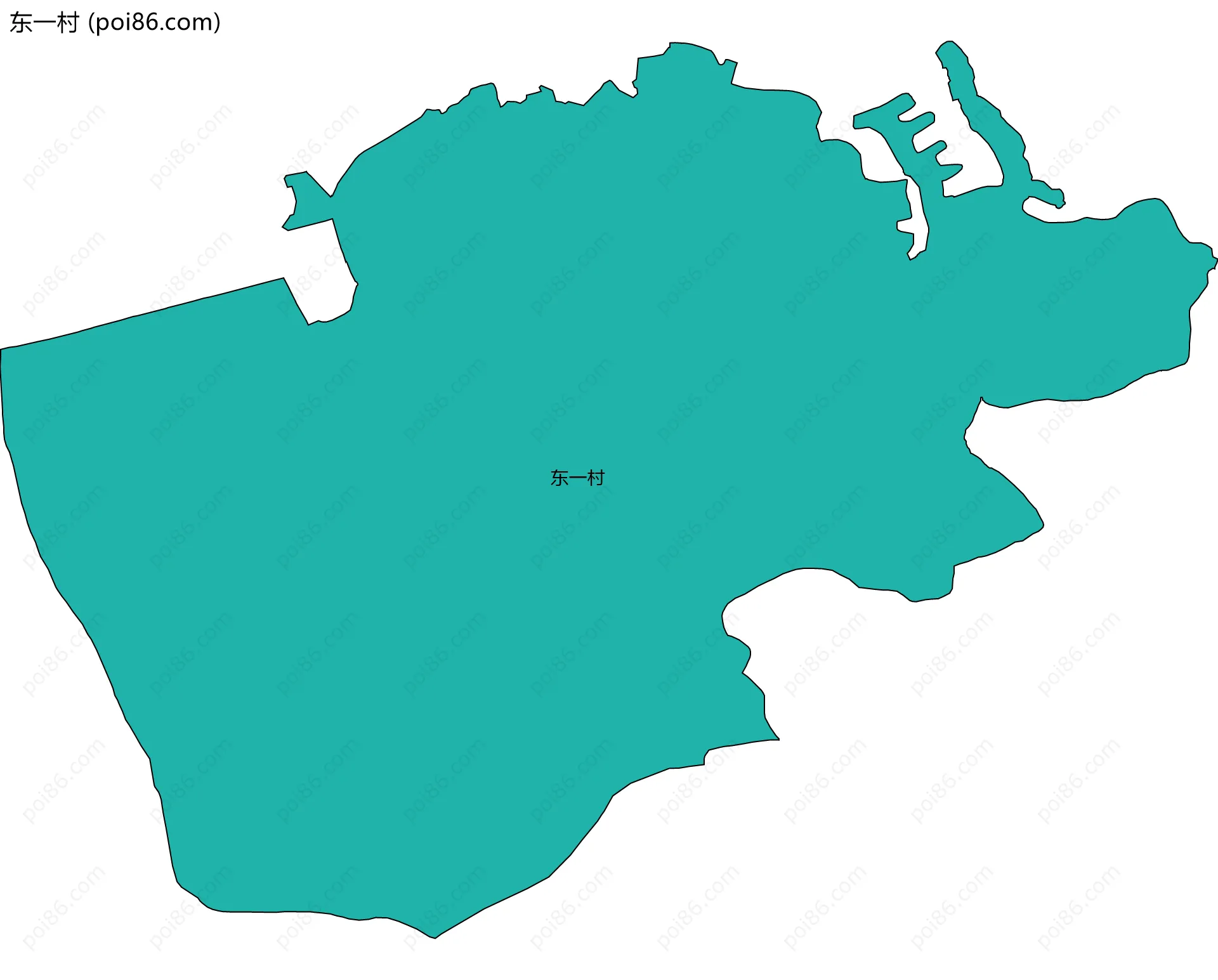 东一村边界地图