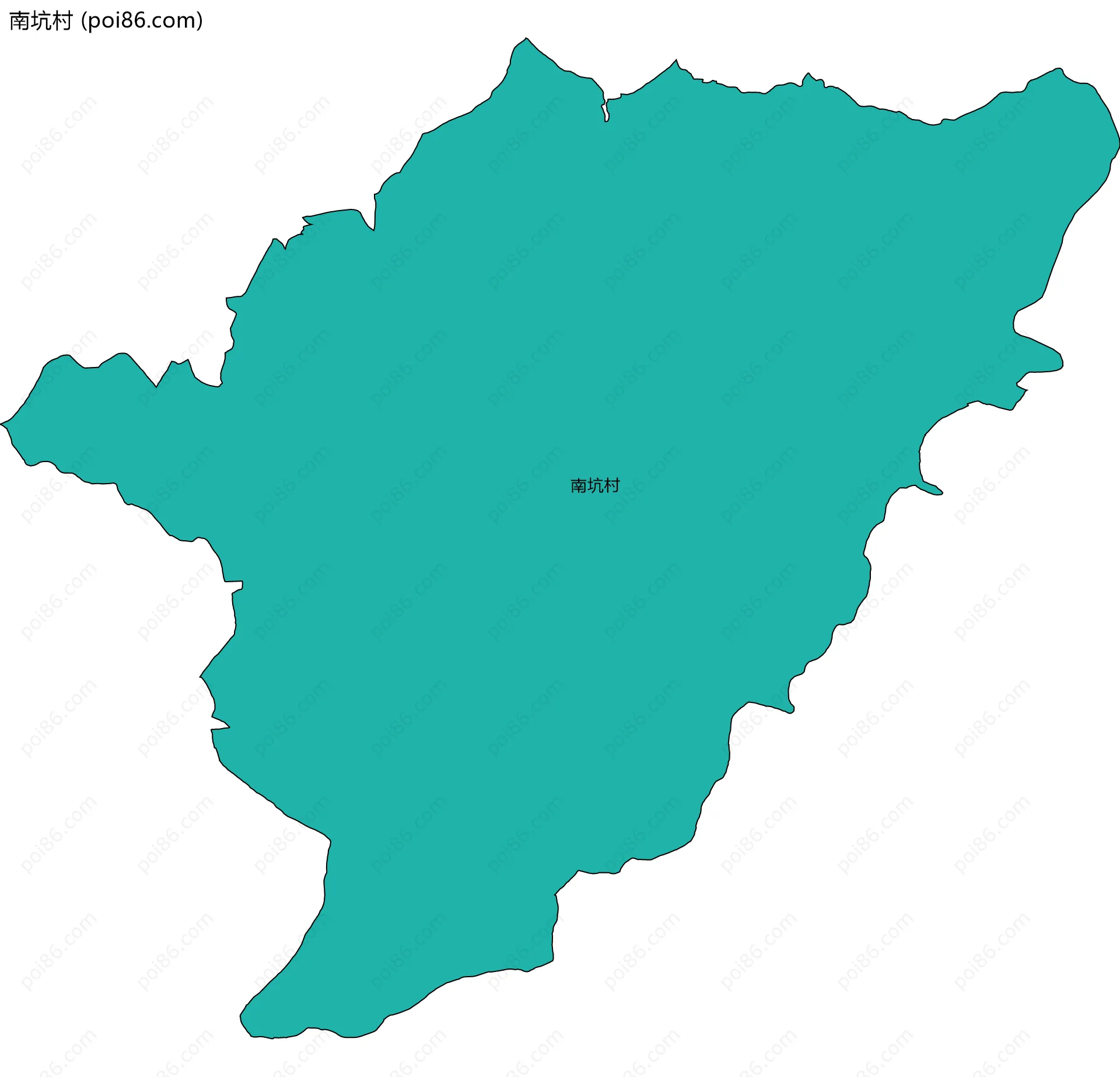 南坑村边界地图