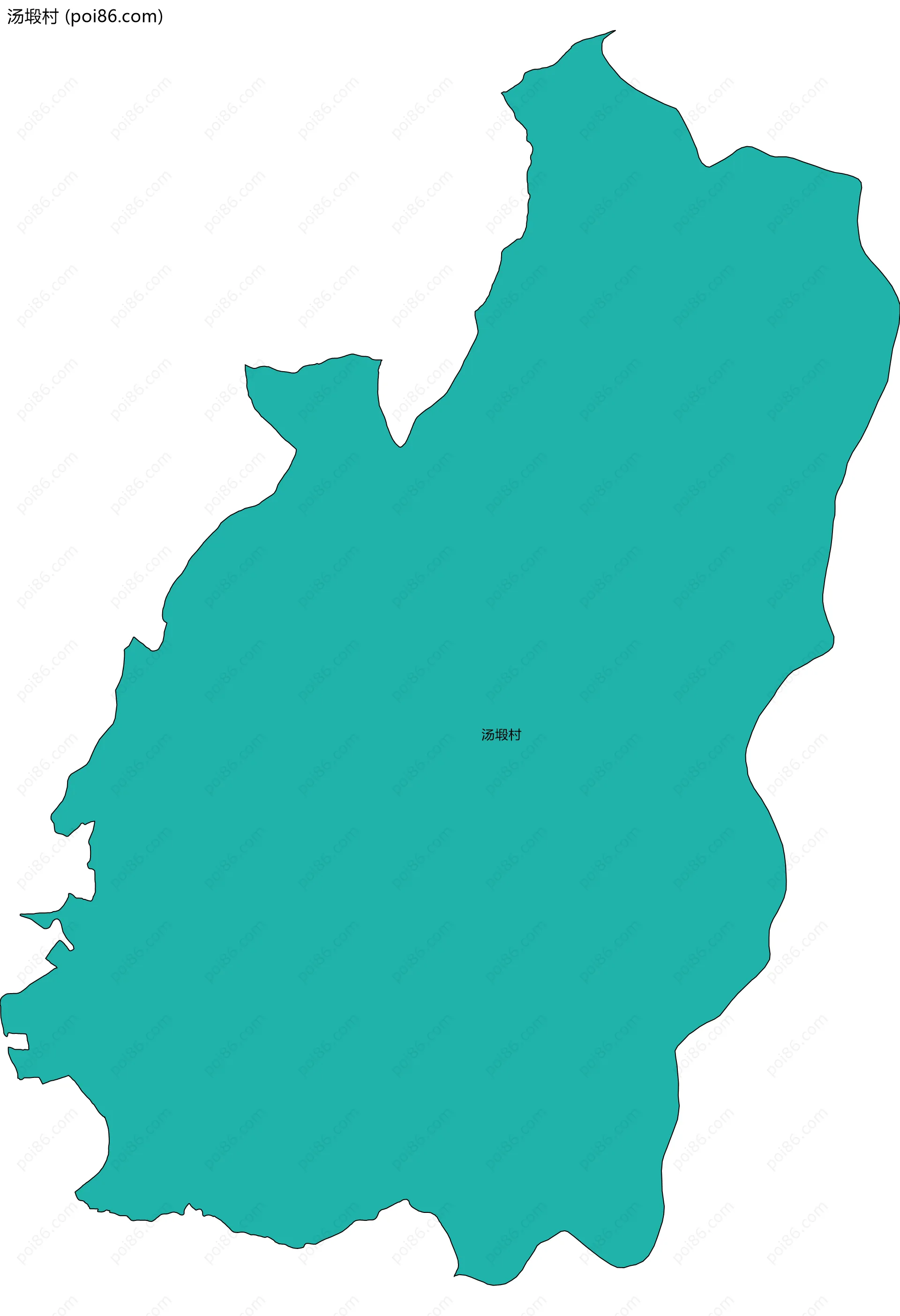 汤塅村边界地图