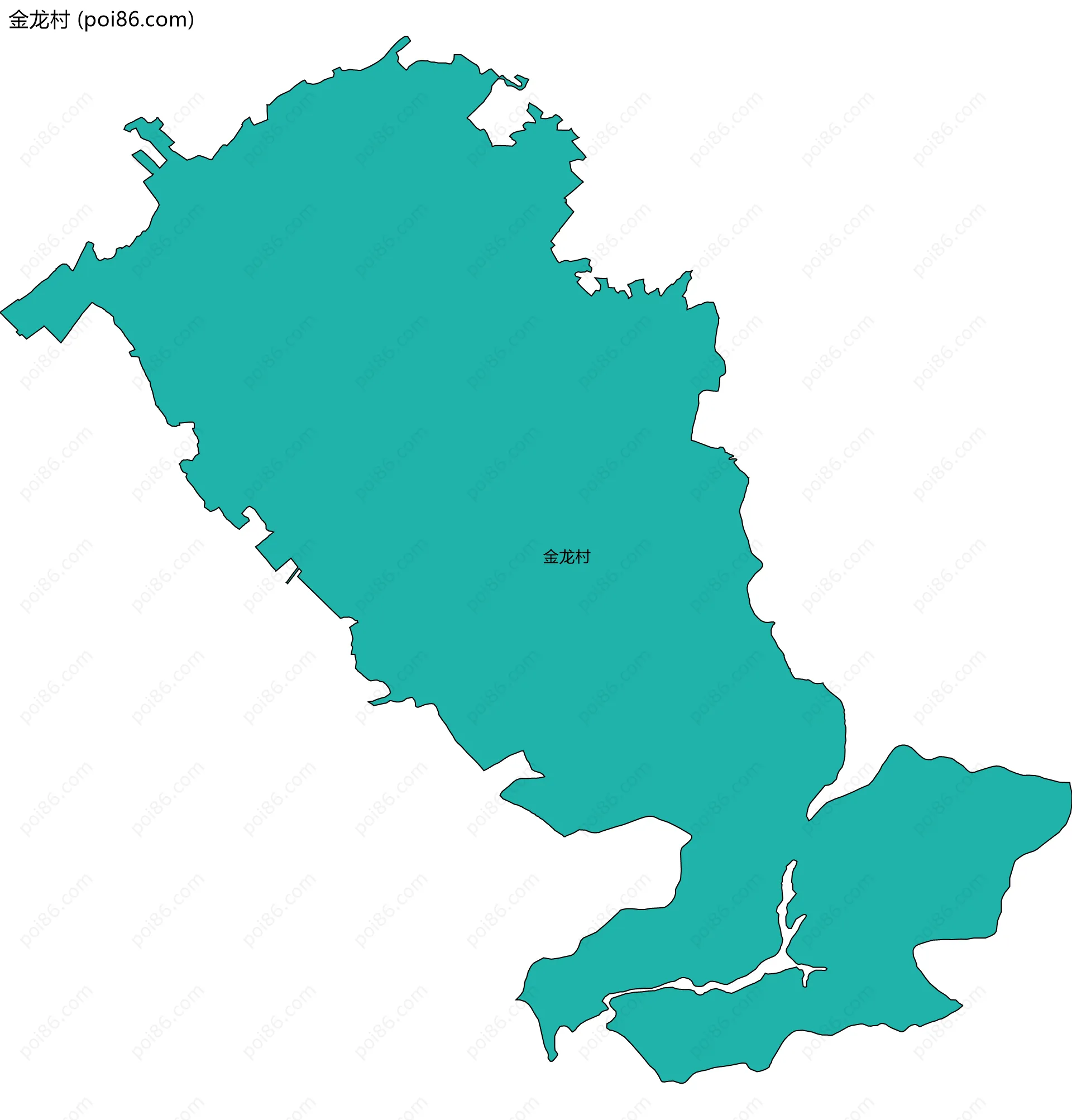 金龙村边界地图