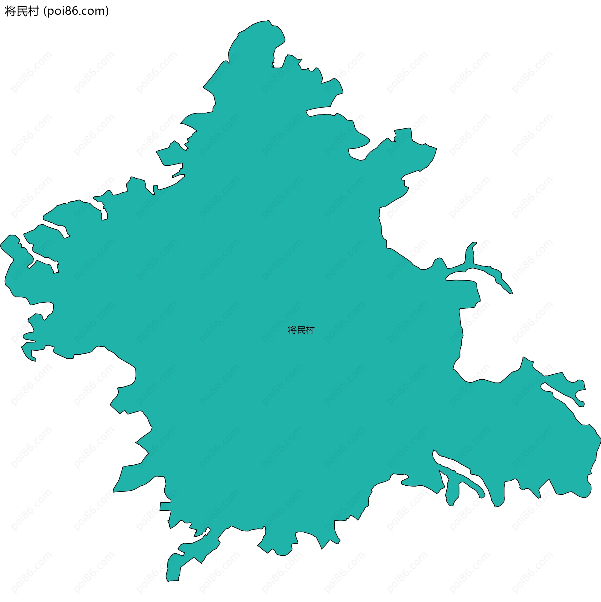 将民村边界地图