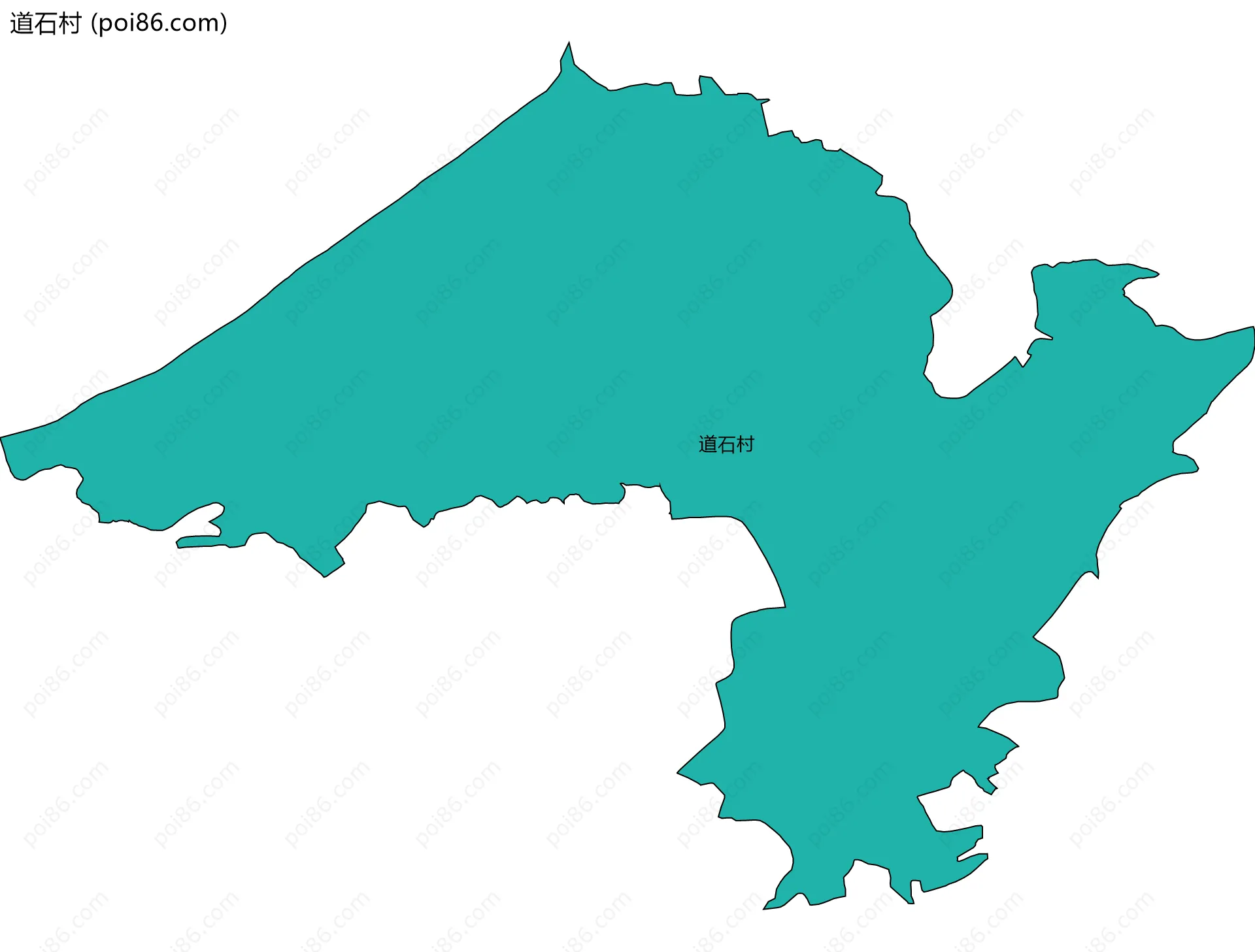 道石村边界地图