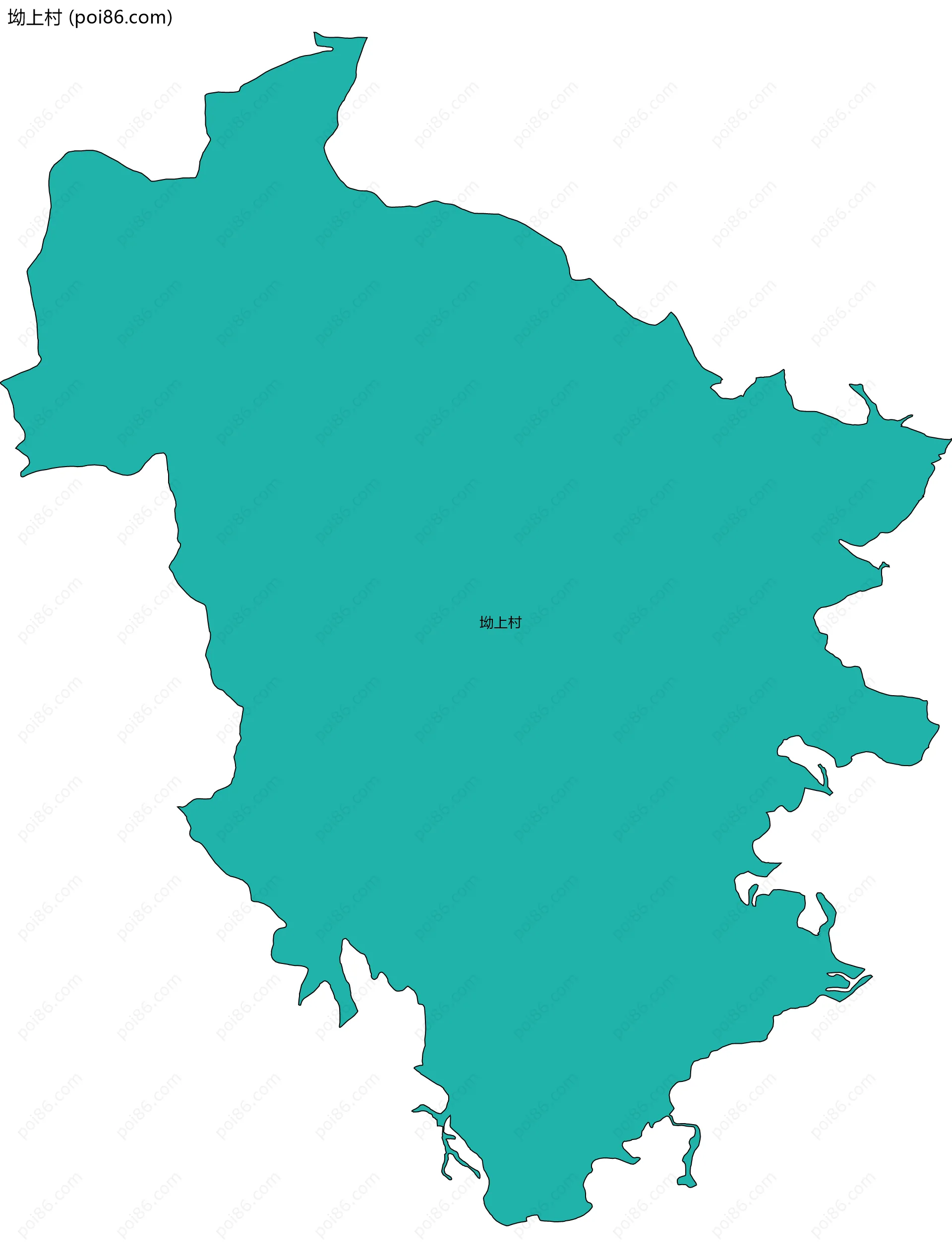 坳上村边界地图