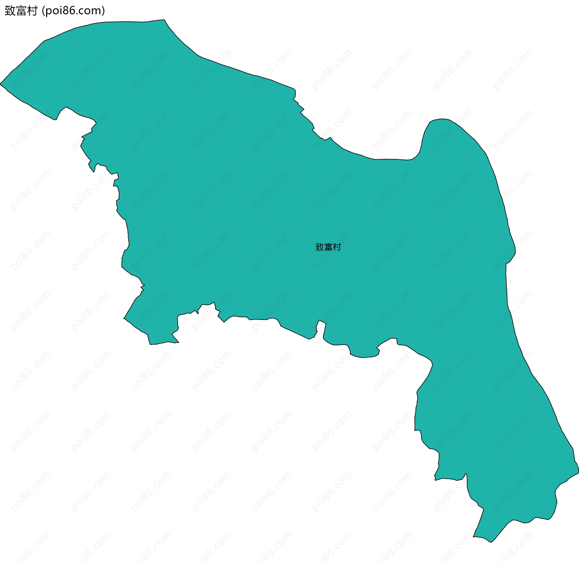 致富村边界地图