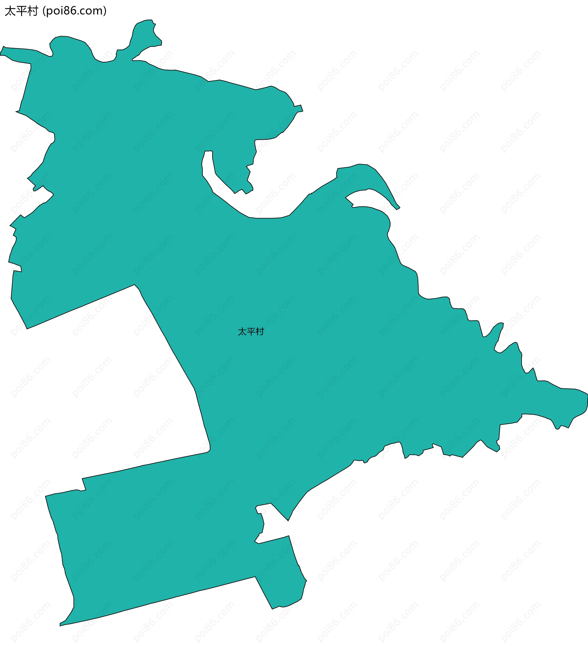 太平村边界地图