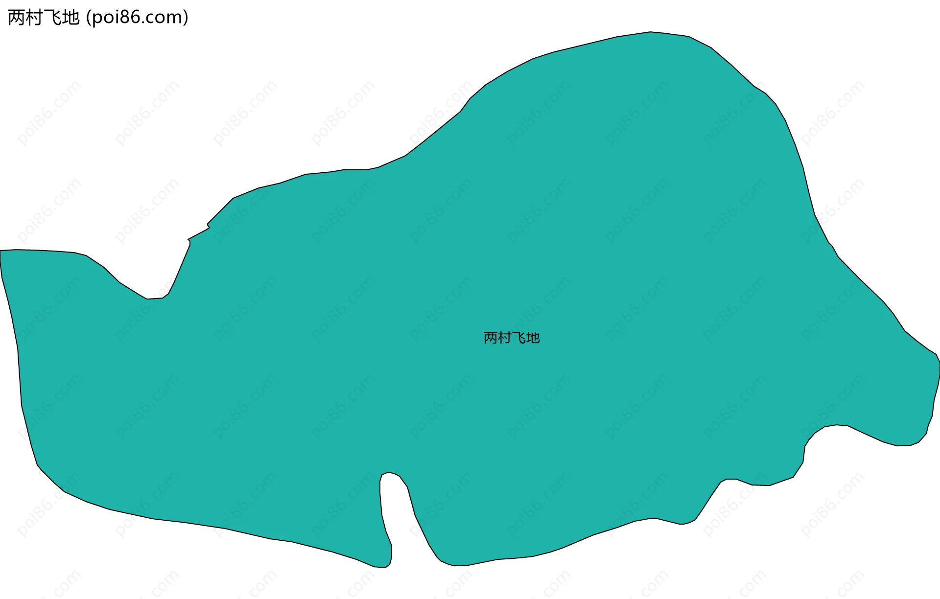 两村飞地边界地图
