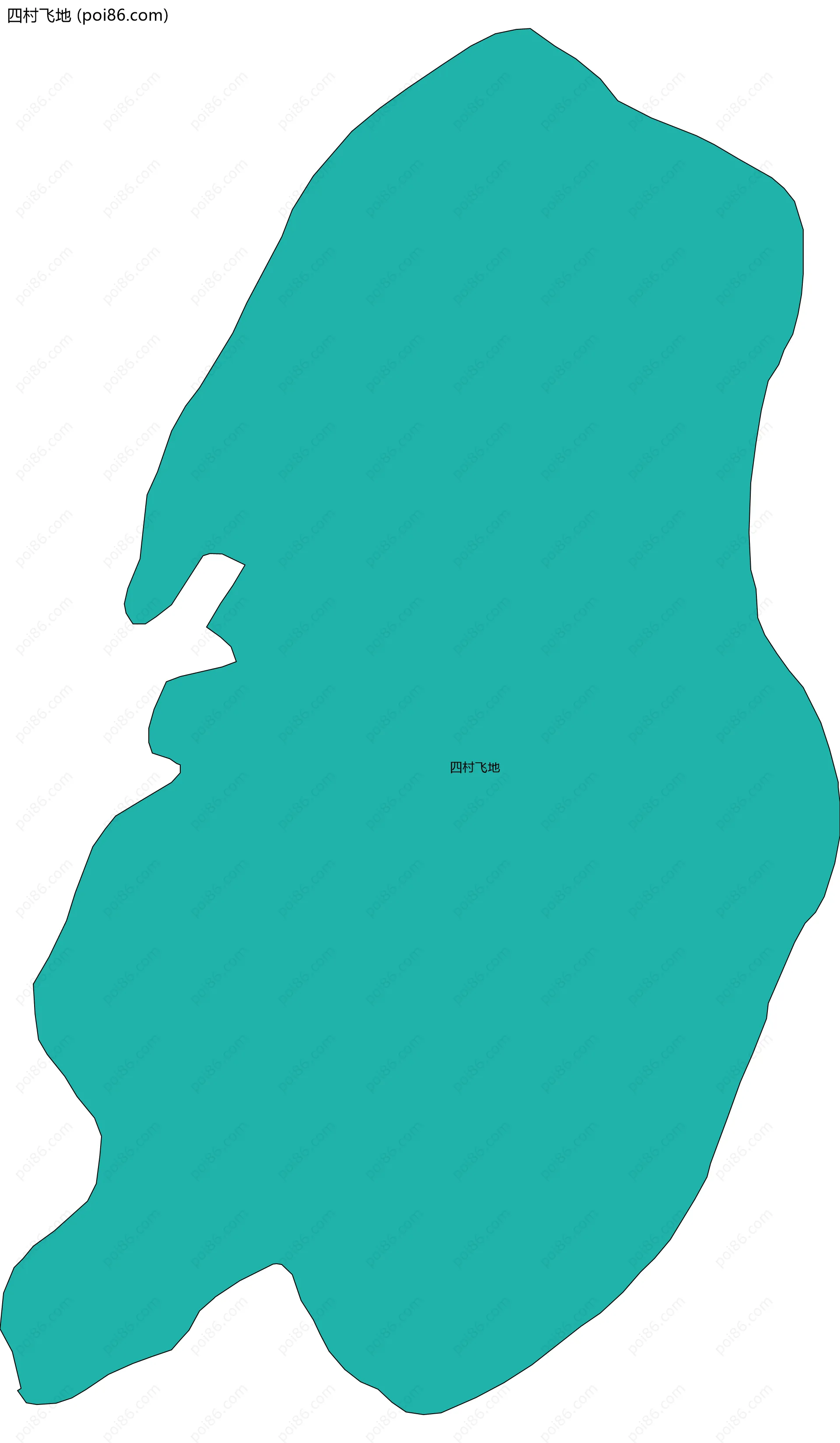 四村飞地边界地图