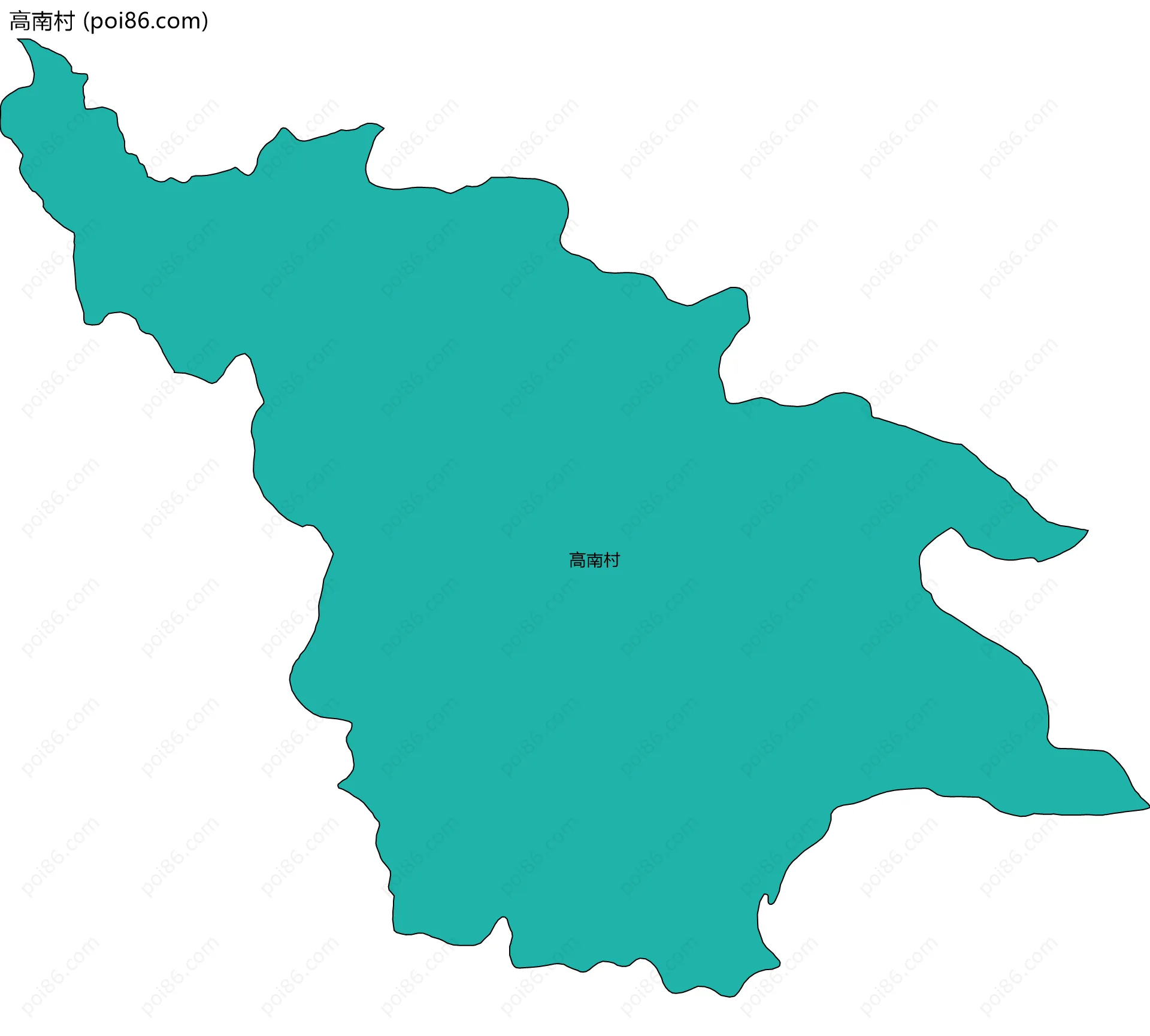 高南村边界地图