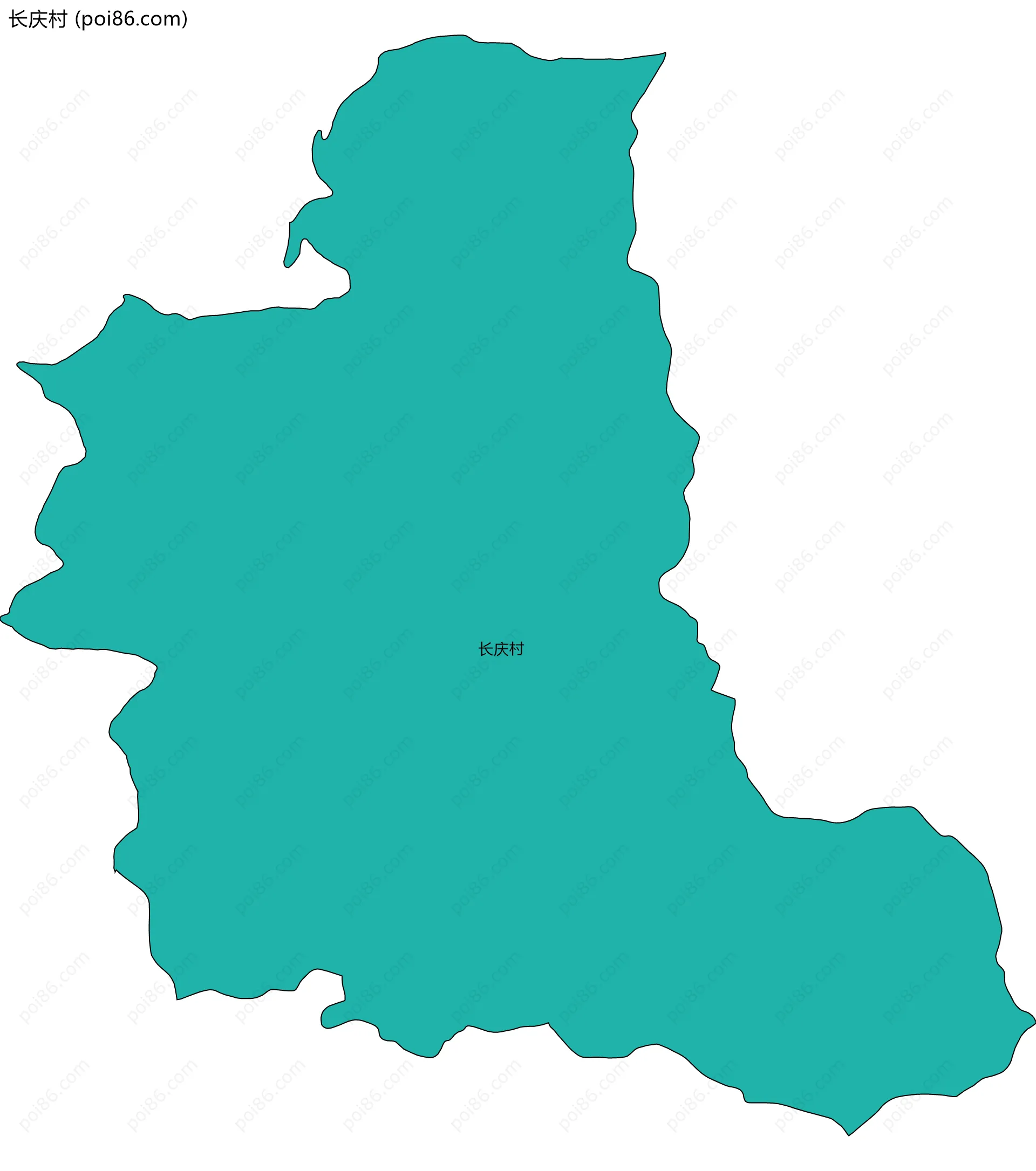 长庆村边界地图
