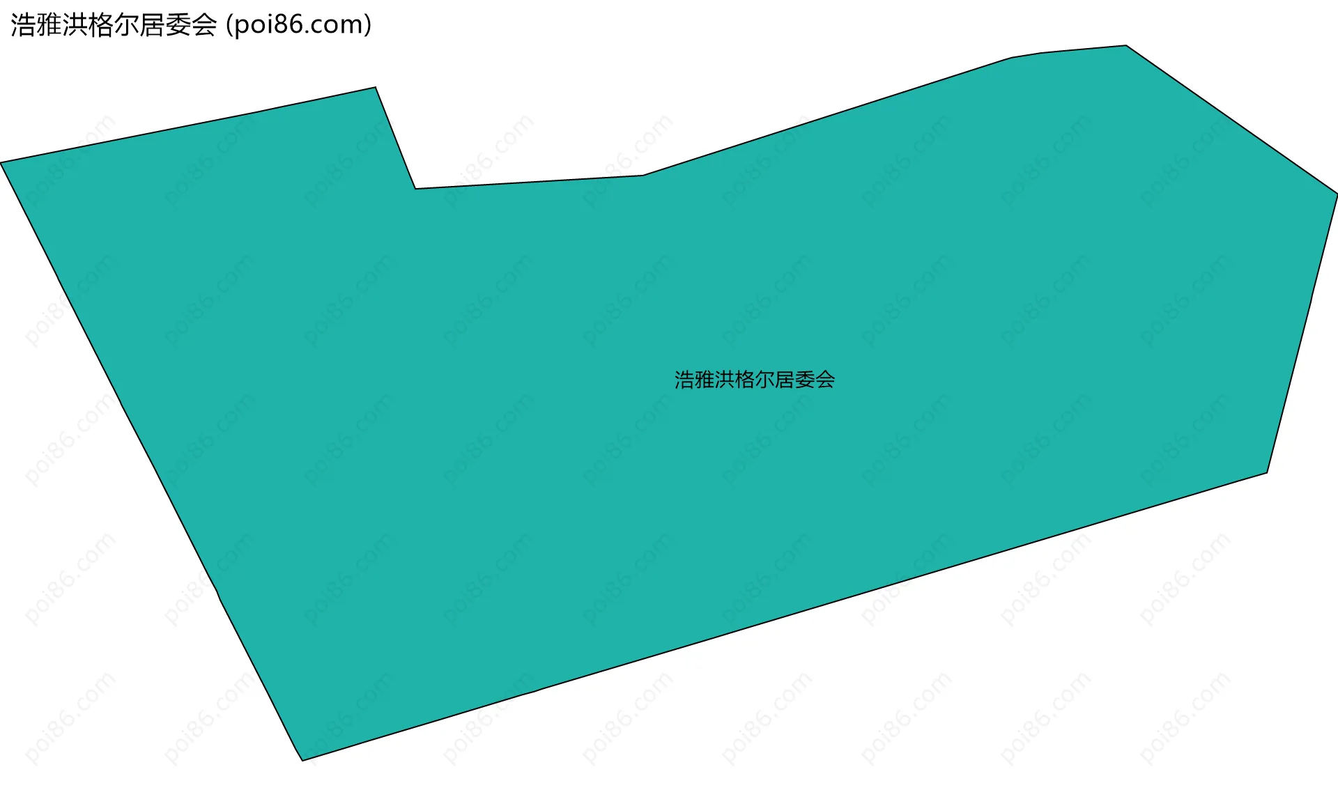 浩雅洪格尔居委会边界地图