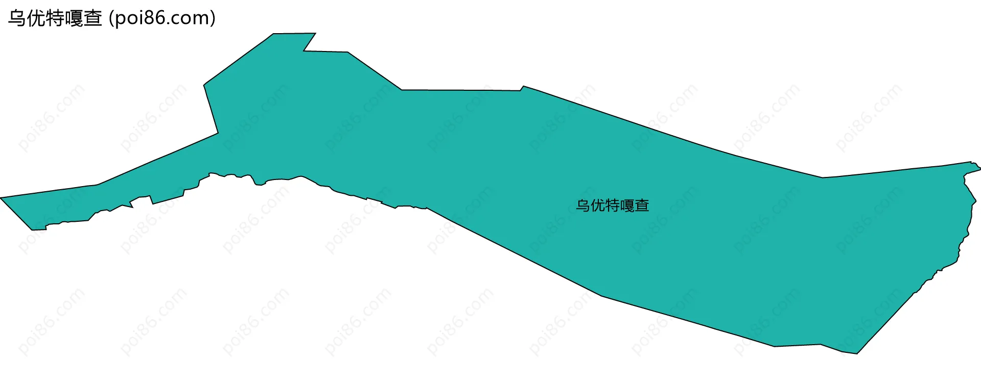 乌优特嘎查边界地图