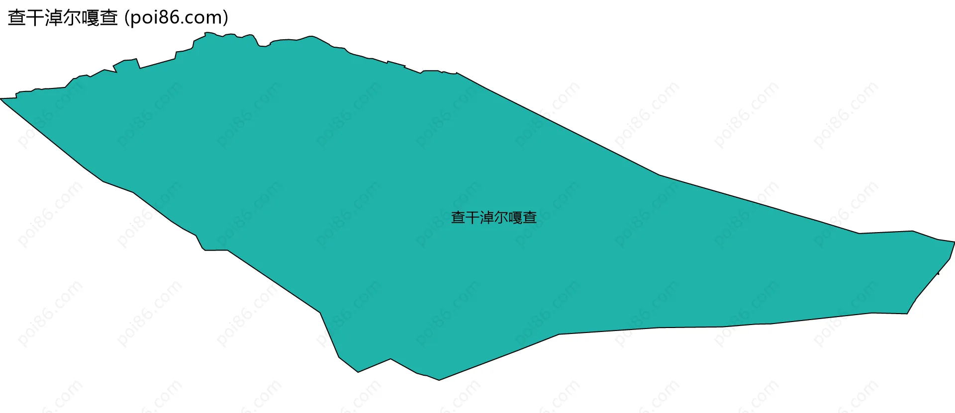 查干淖尔嘎查边界地图